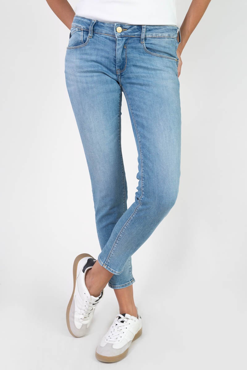 Push-up slim pulp jeans, length 34 LE TEMPS DES CERISES Blue
