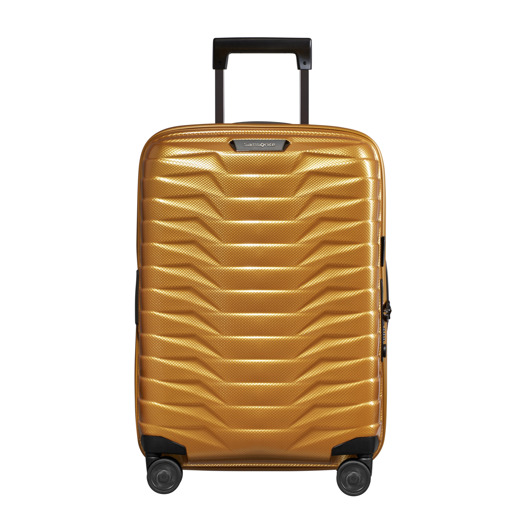 Proxis 4-wheel carry-on suitcase size S Yellow