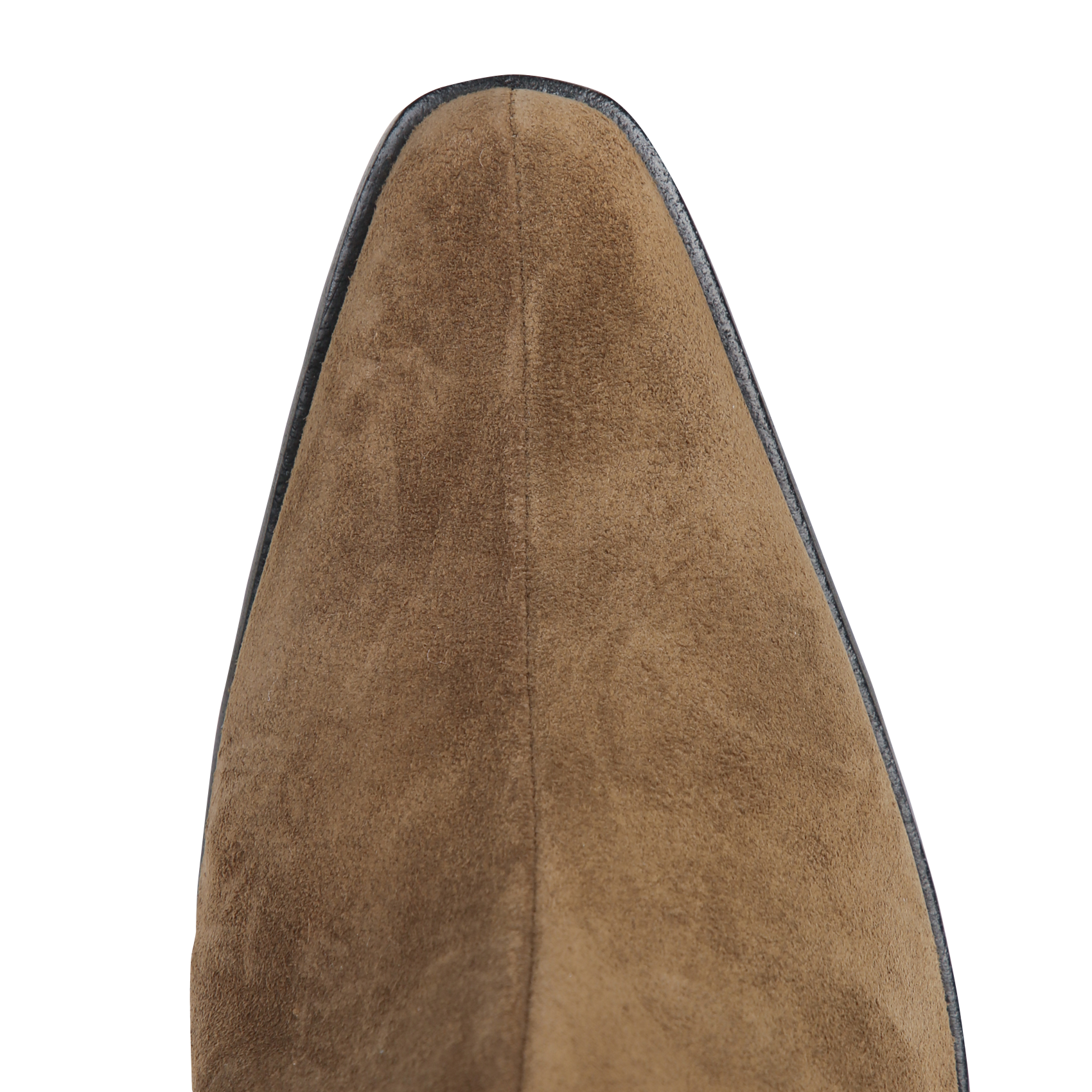 Bottines à bout pointu en cuir velours ANGEL ALARCON Marron