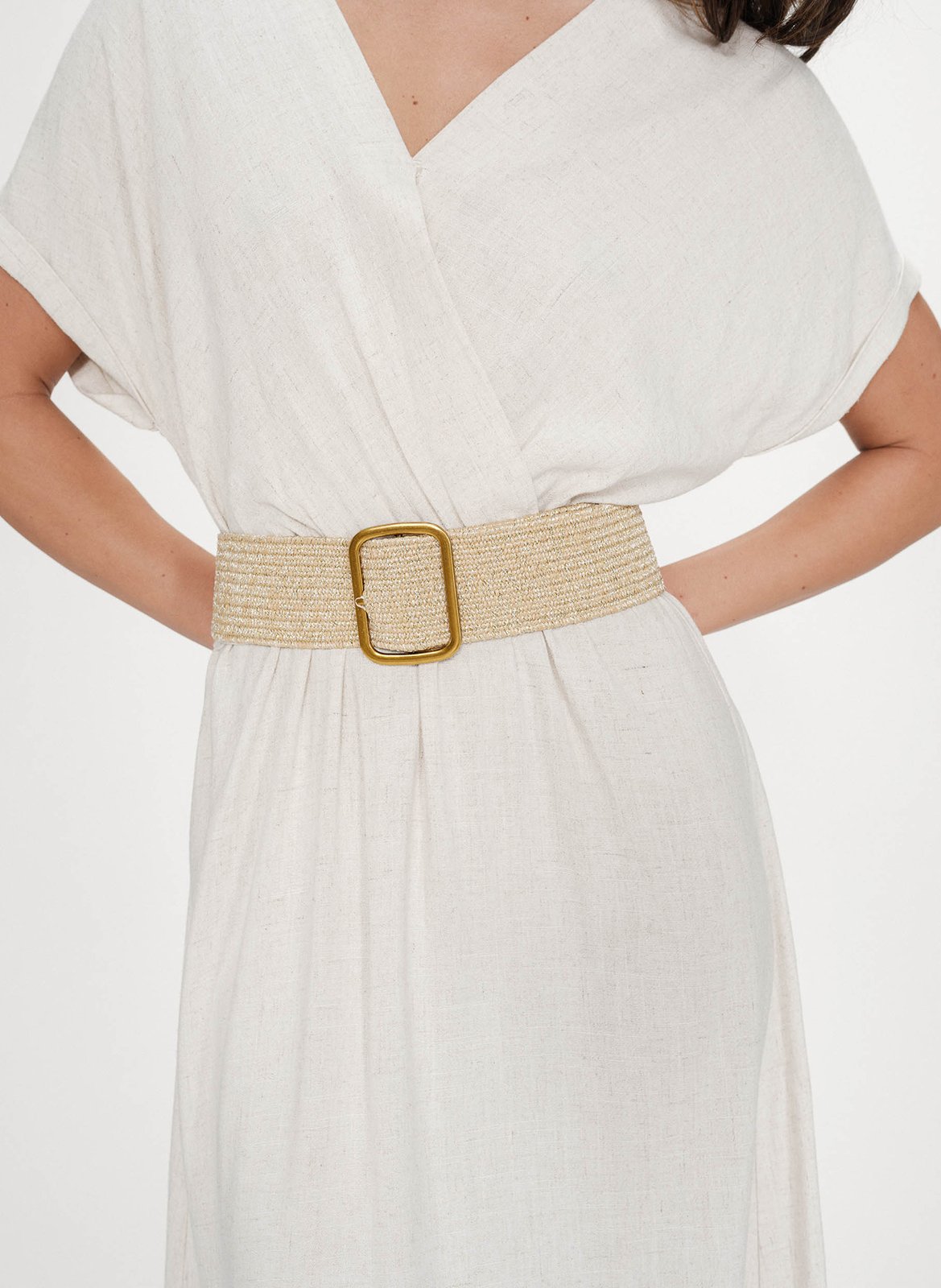 Robe longue col V GRACE ET MILA