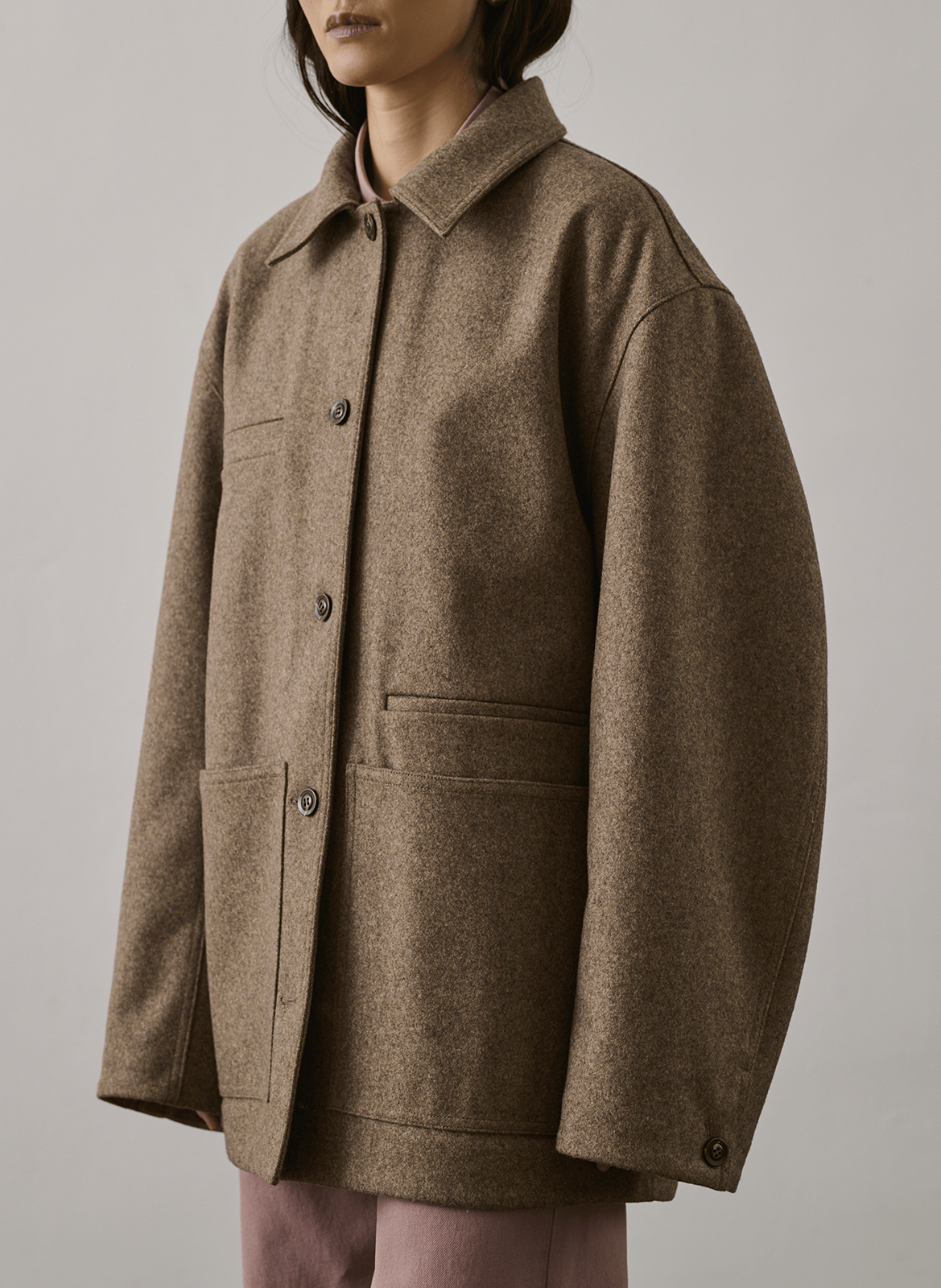 Baumwoll-Blazer SOEUR Braun