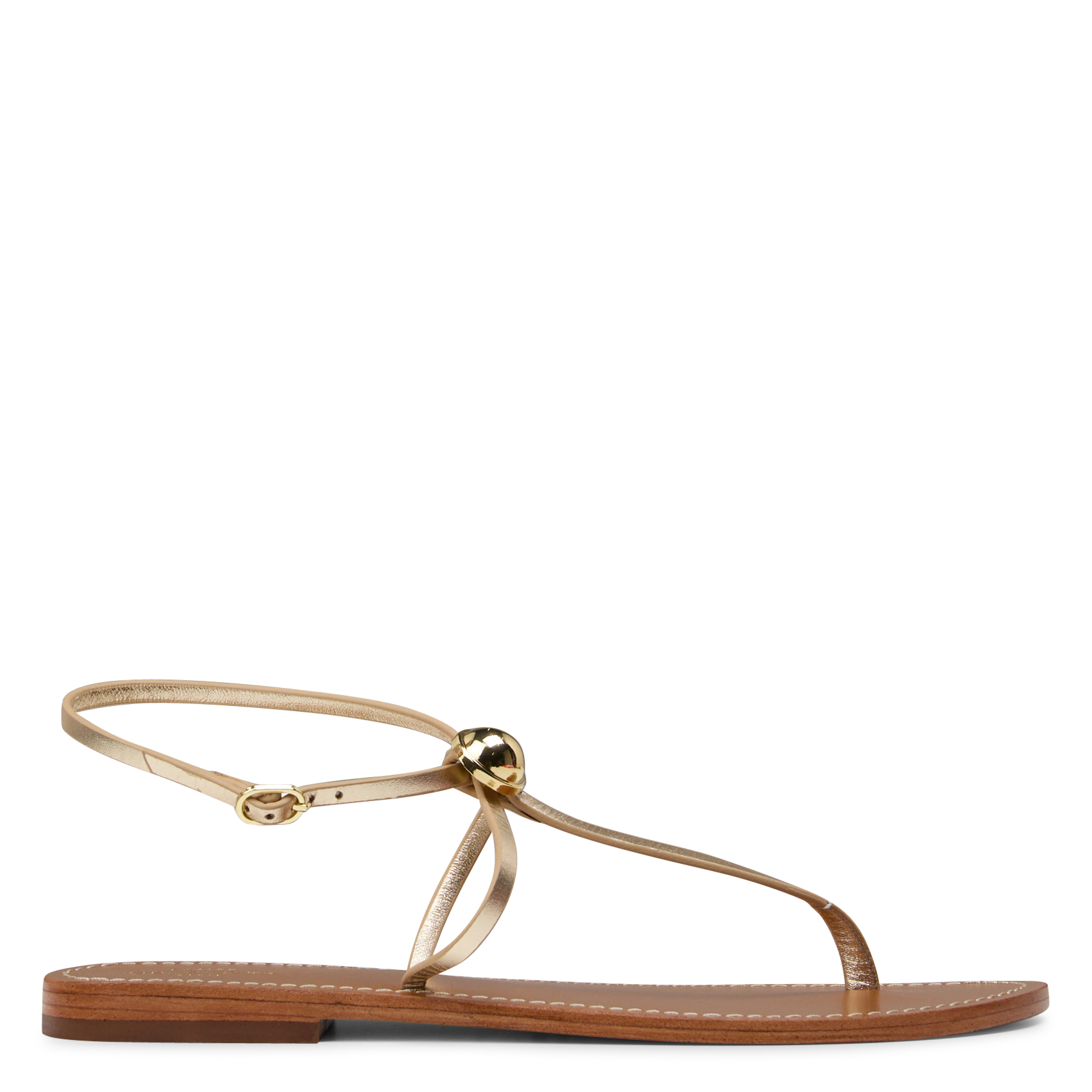 Sandale à fines lanières avec bijou PETITE MENDIGOTE Doré