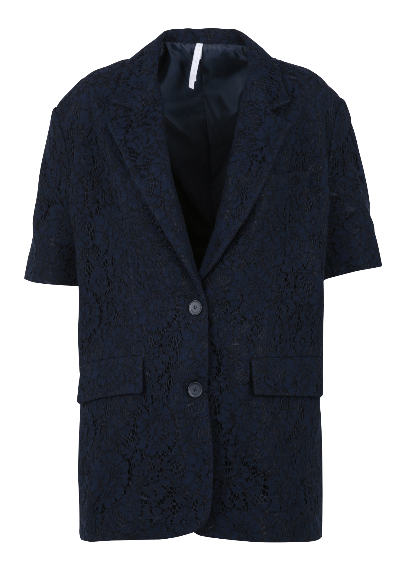 Veste tailleur manches courtes en dentelle IMPERIAL Bleu