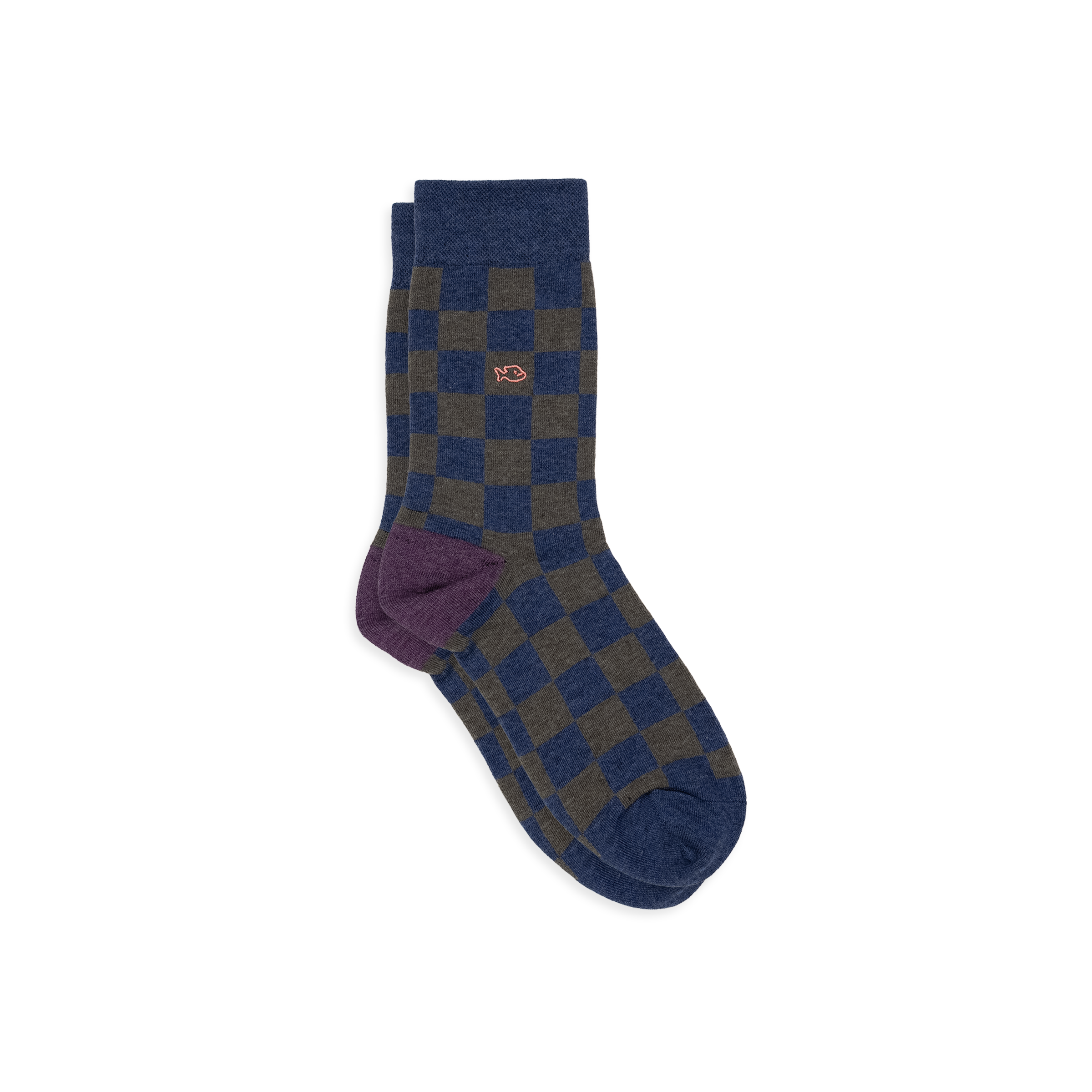 Combed cotton checkered socks BILLYBELT