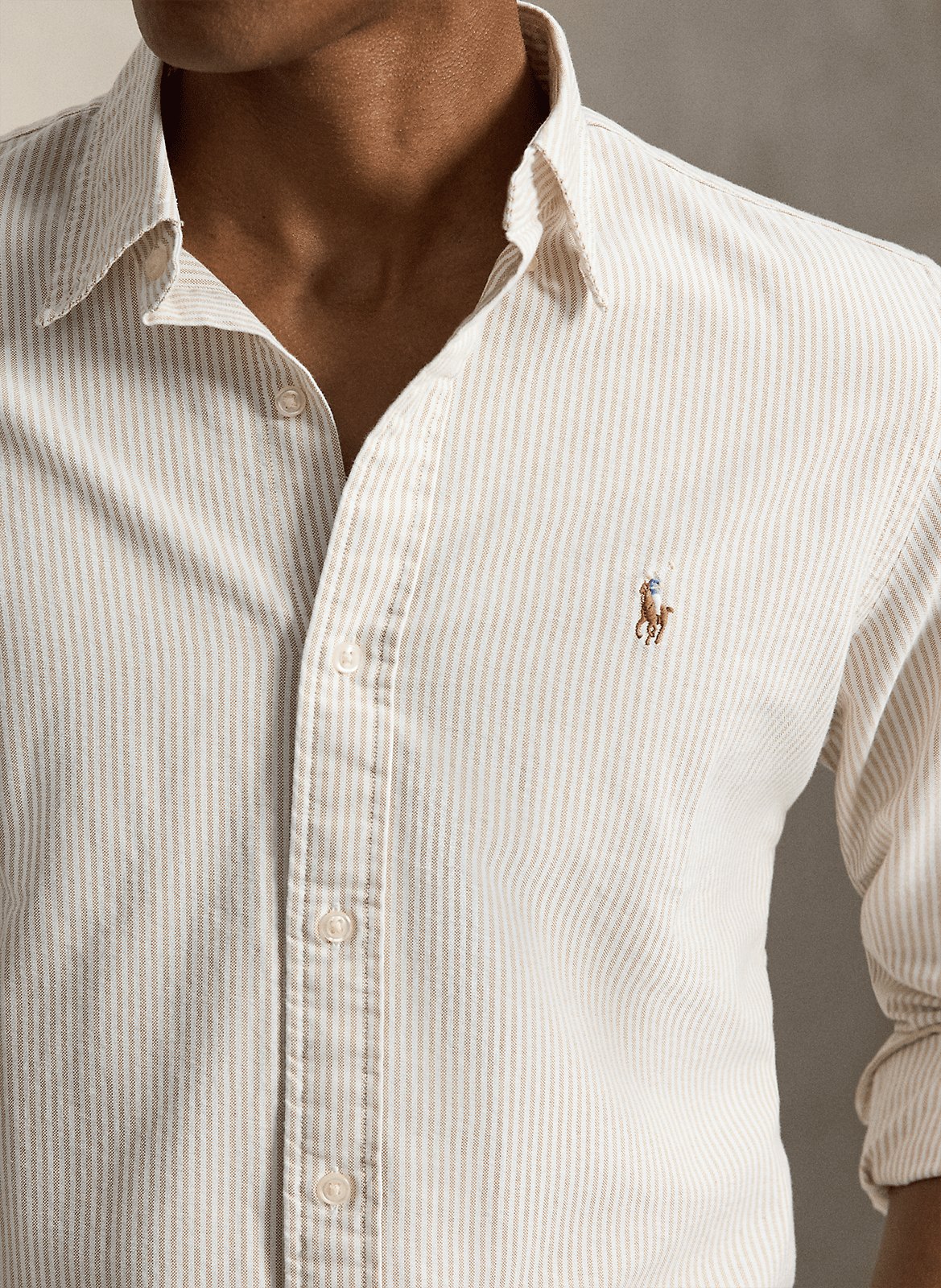 Baumwollhemd mit Print  POLO RALPH LAUREN Beige