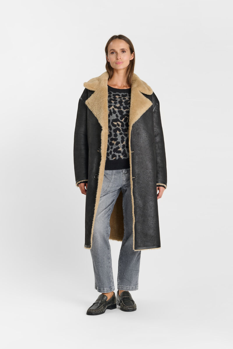 Coat LE TEMPS DES CERISES Black