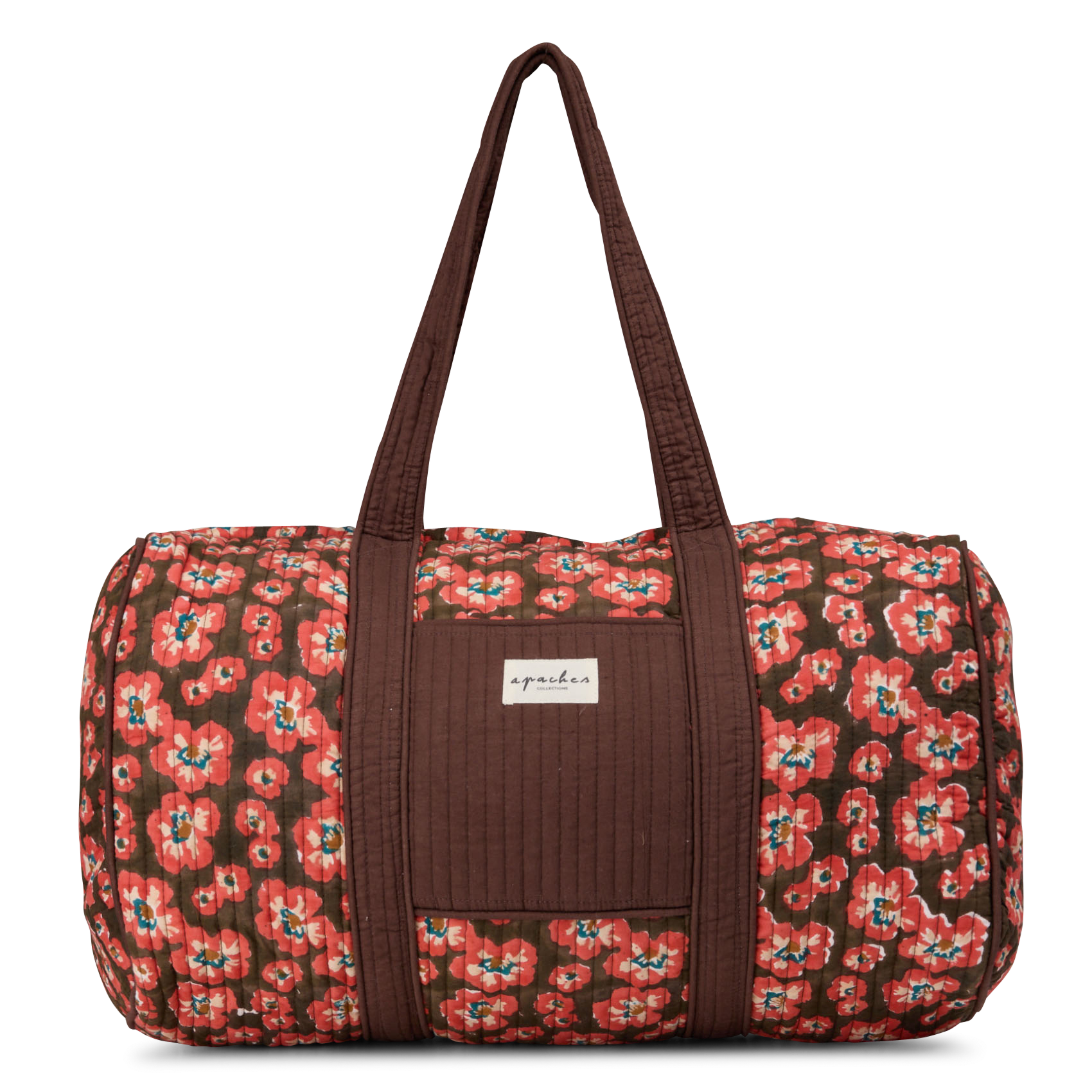 Sac weekend en coton APACHES COLLECTIONS Rouge