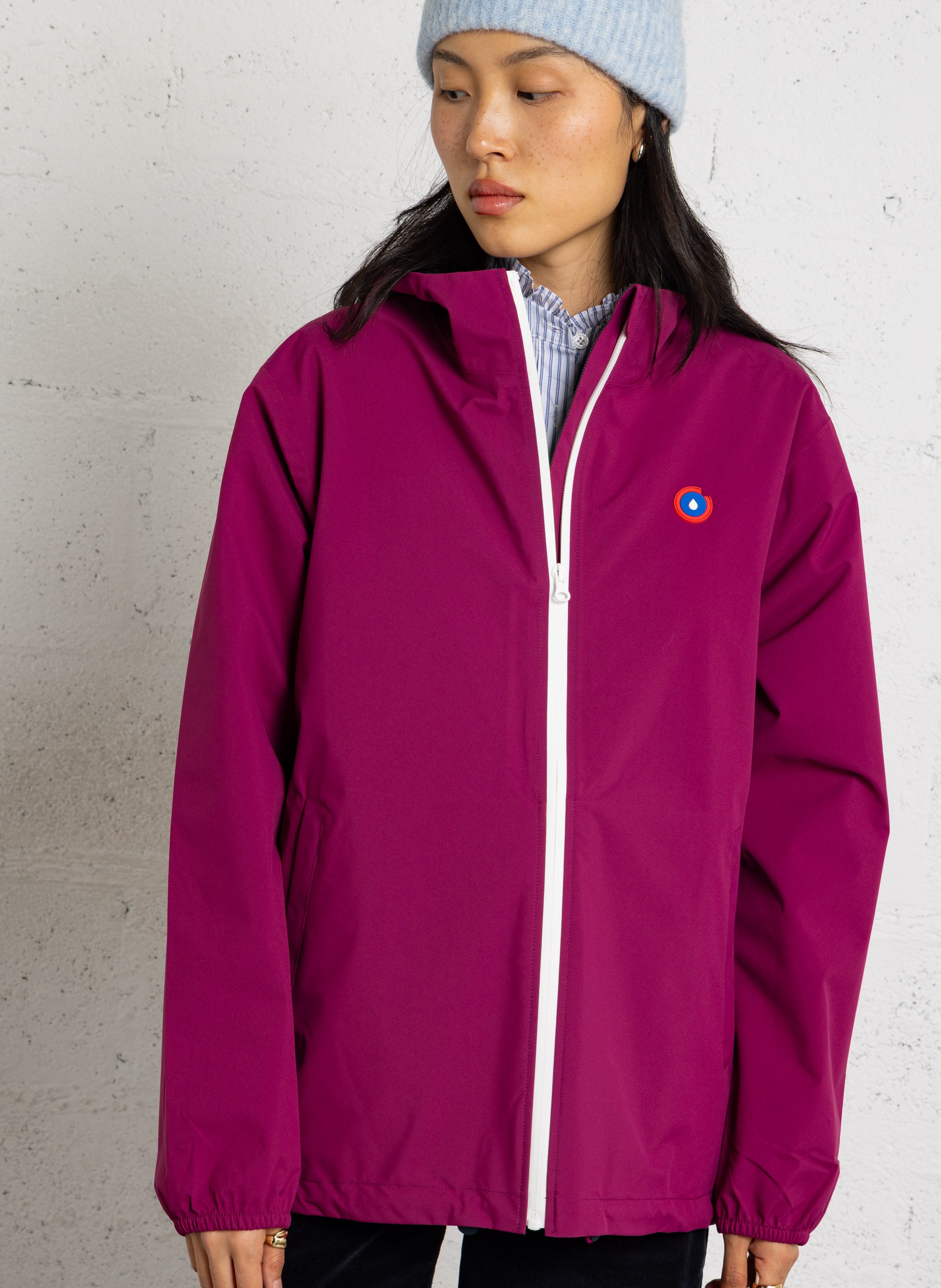 Kurze Regenjacke mit Kapuze FLOTTE