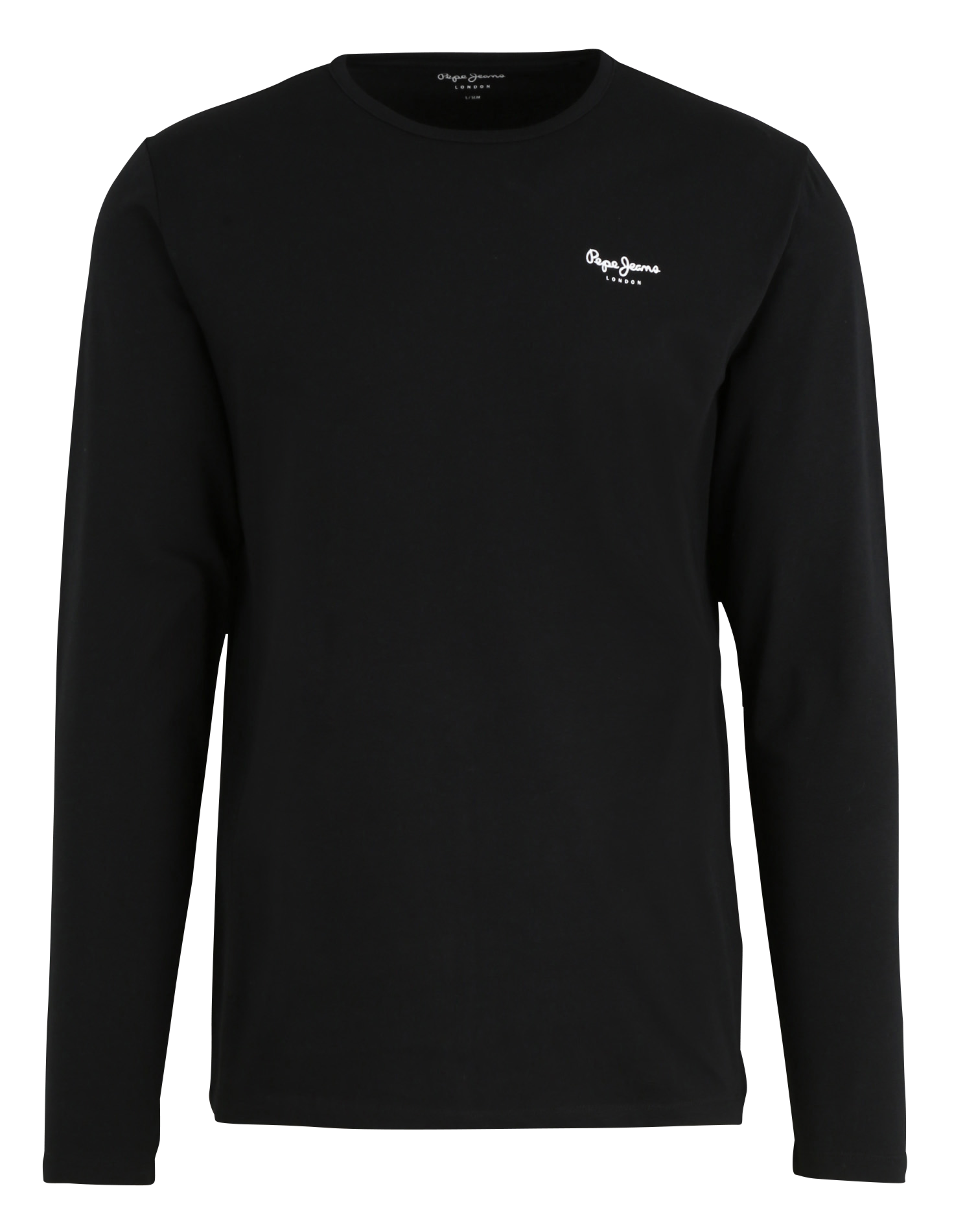 Round-neck stretch cotton T-shirt with screen print PEPE JEANS