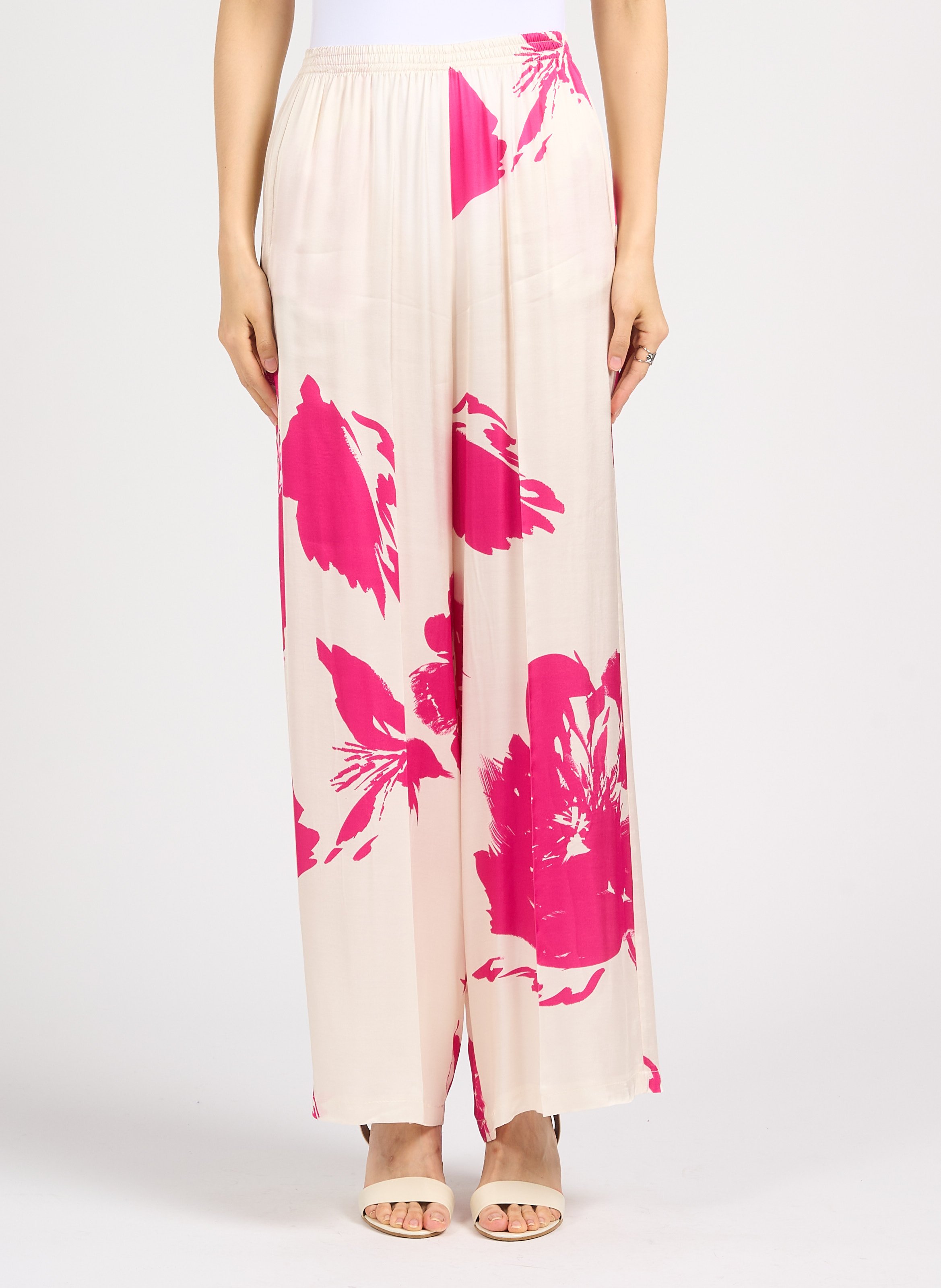 Printed wide-leg pants IMPERIAL Pink