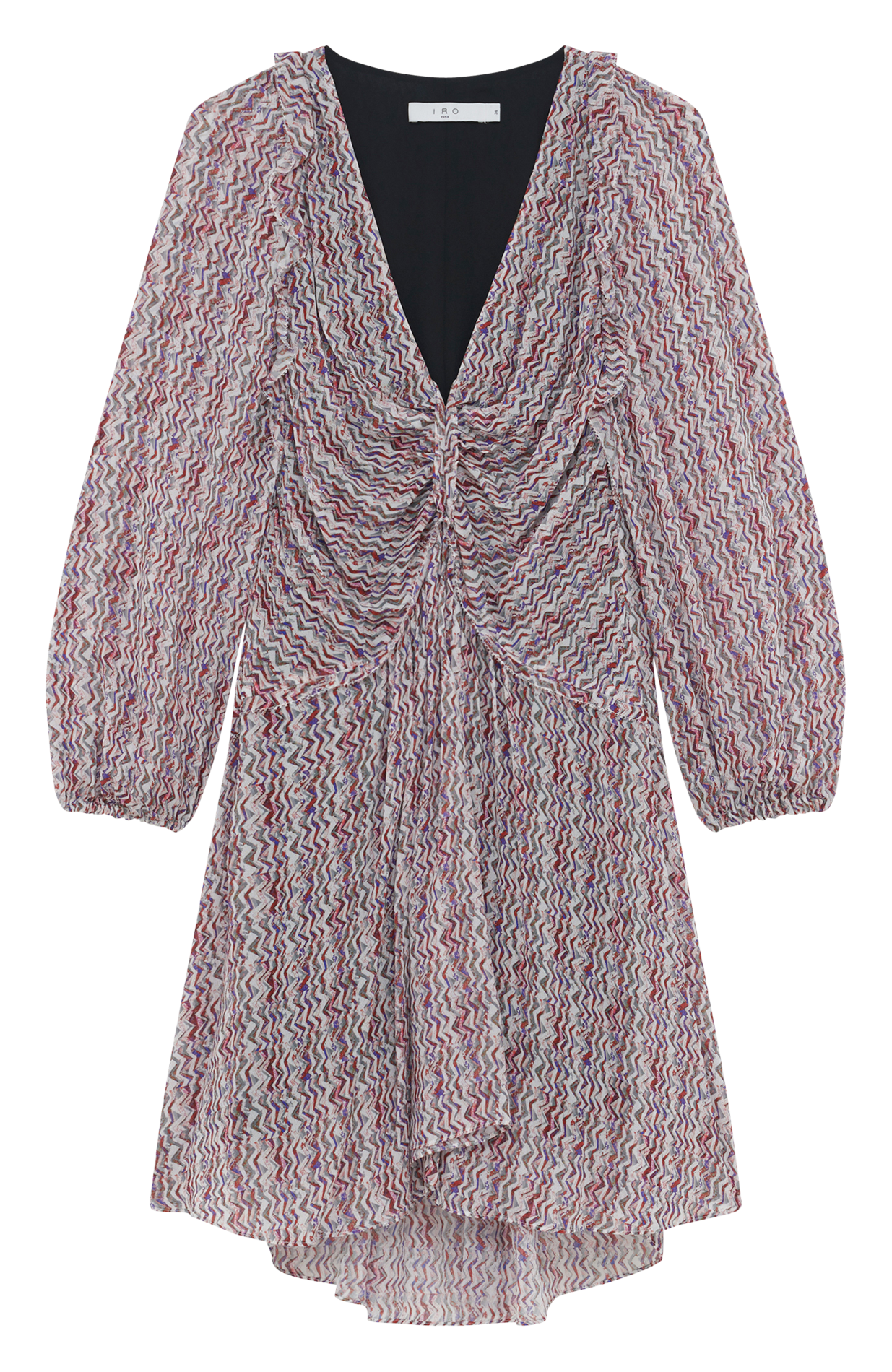 Jank short draped printed dress IRO Pink