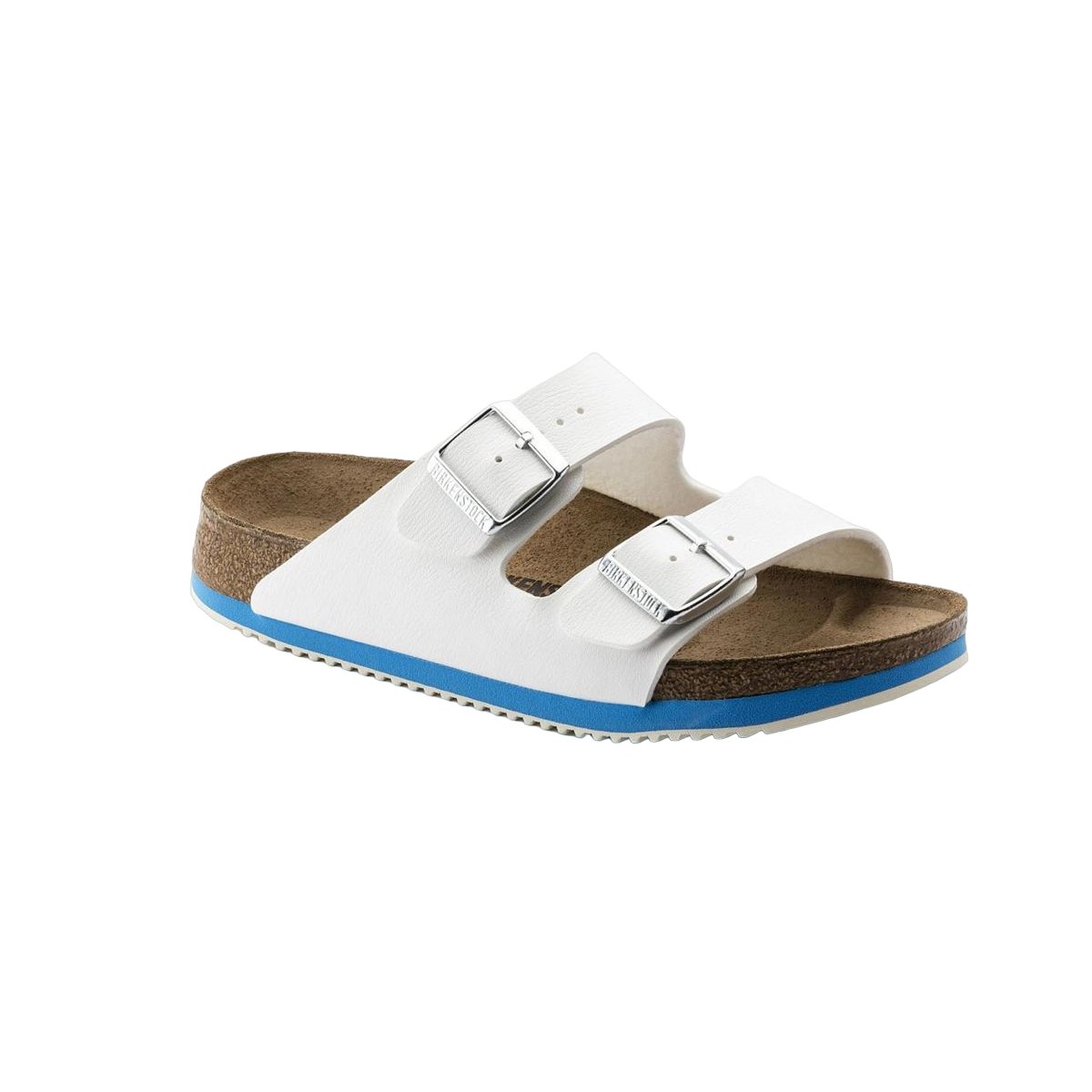 Faux leather sandals BIRKENSTOCK White