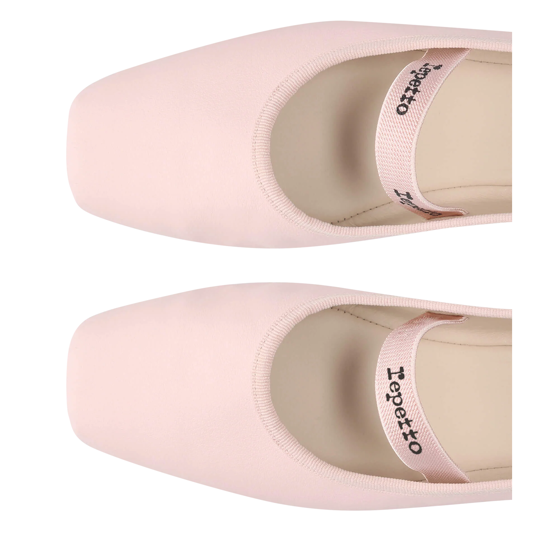 Ballerines en cuir REPETTO Rose