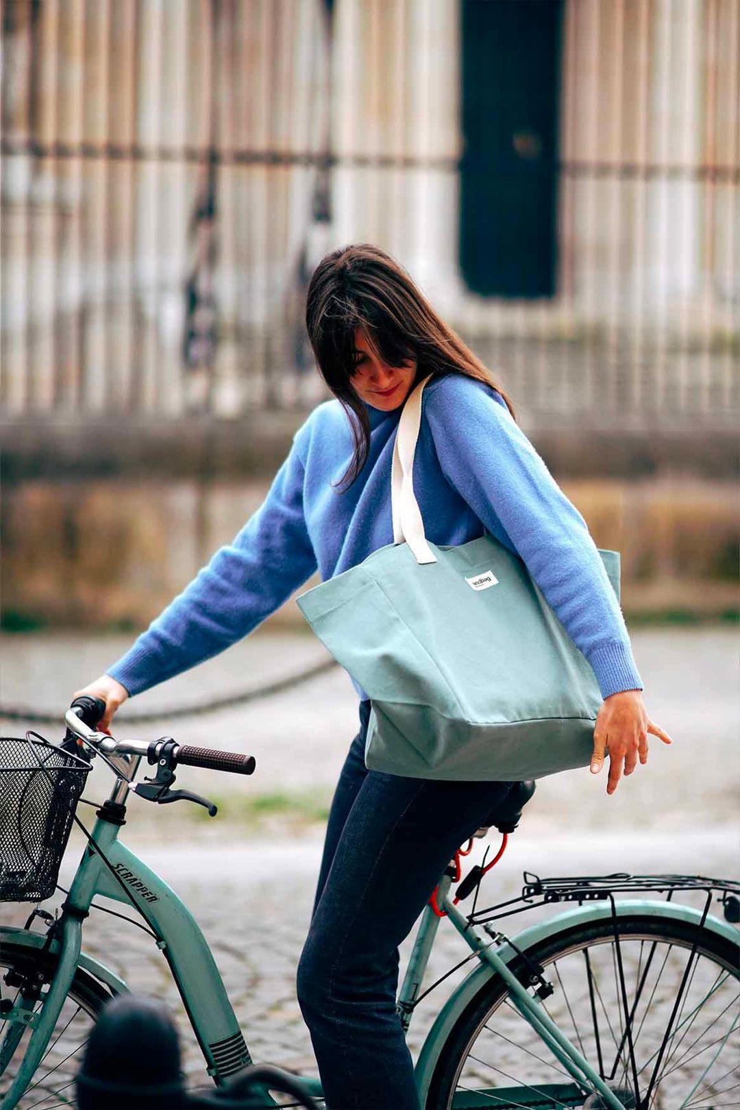 Cotton tote bag HINDBAG Green