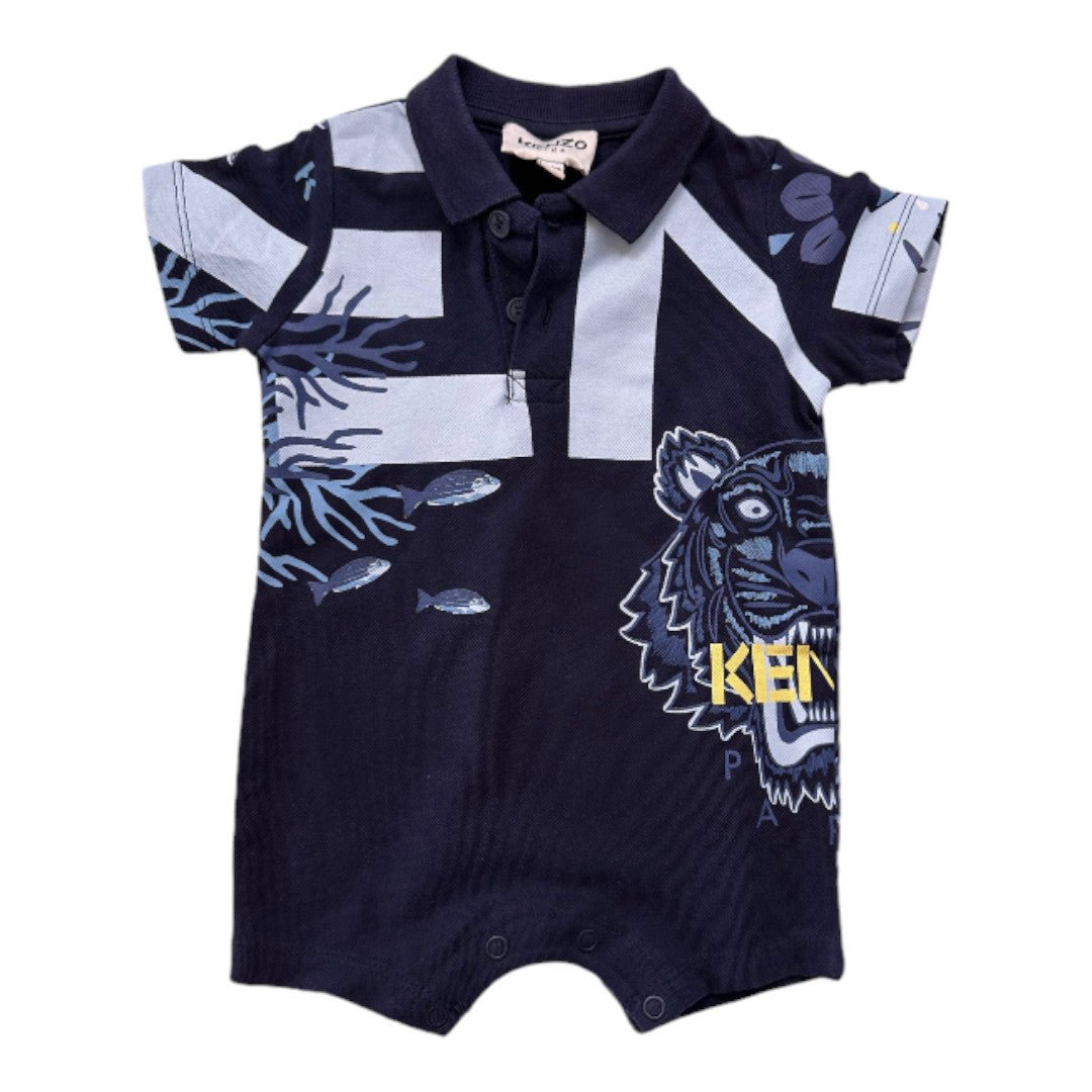 Blue Baby Jumpsuit - 6 months KENZO - SECONDE MAIN Blue