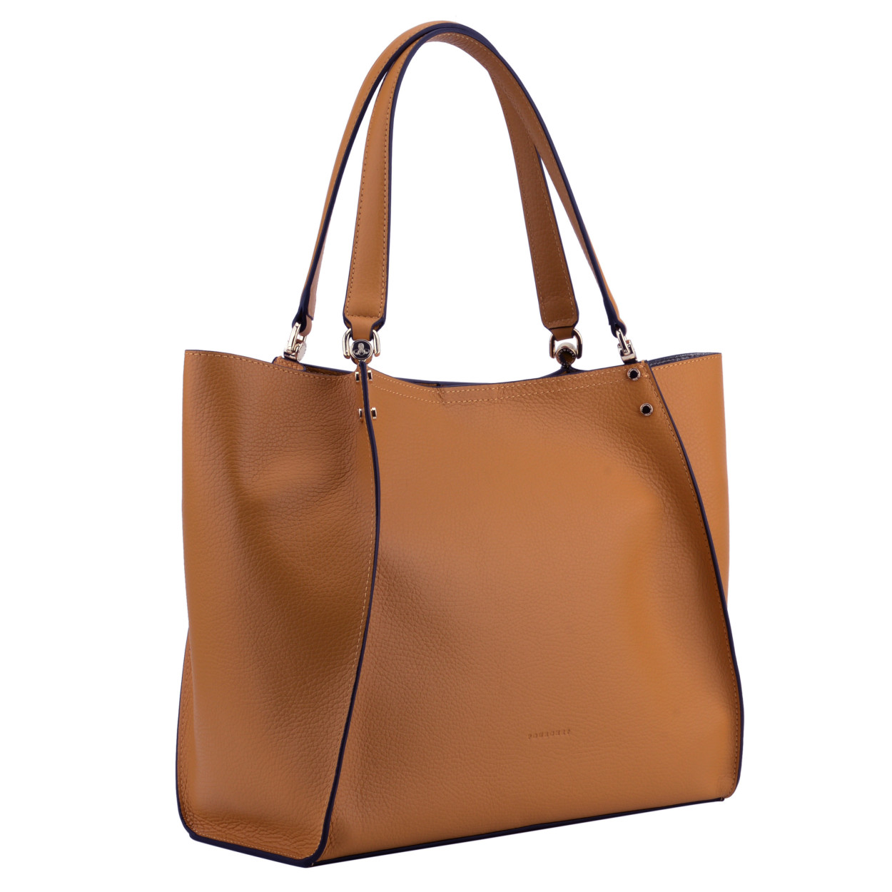 Billy L leather bag  POURCHET Golden