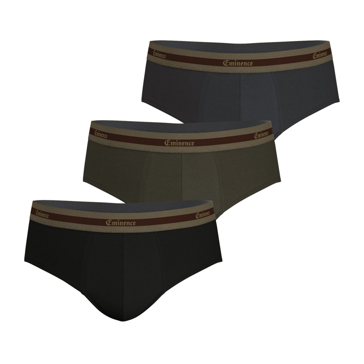 Pack of 3 organic cotton selection briefs EMINENCE Multicolored