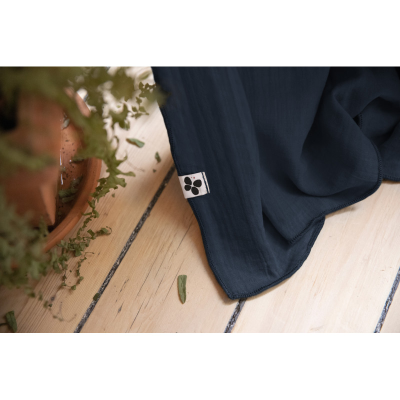 Blackout and Thermal Curtains L'EFFET PAPILLON Blue