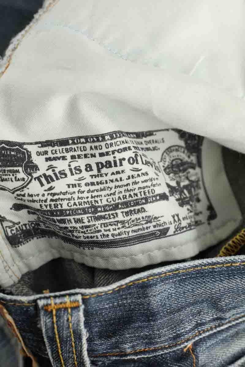 Cotton straight jeans LEVI'S - Seconde main Blue