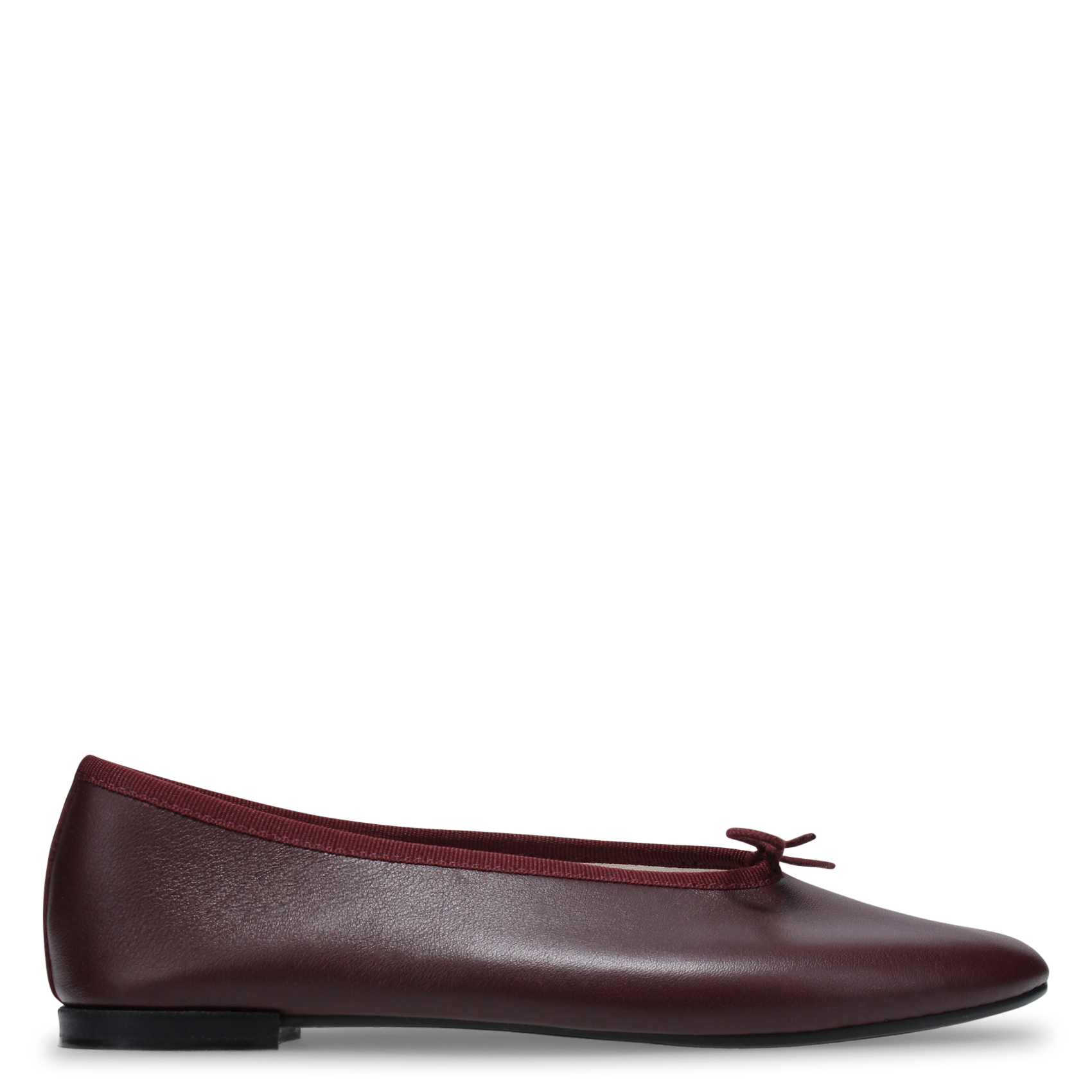 Ballerines en cuir LILOUH Rouge profond