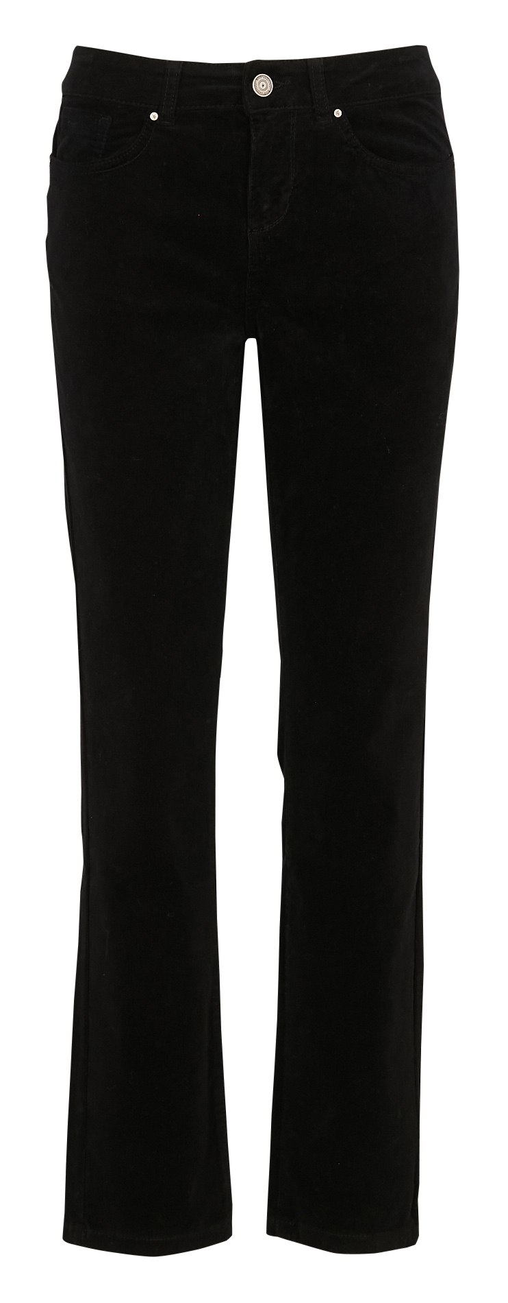 Pantalon slim velours en coton stretch SUD EXPRESS Noir