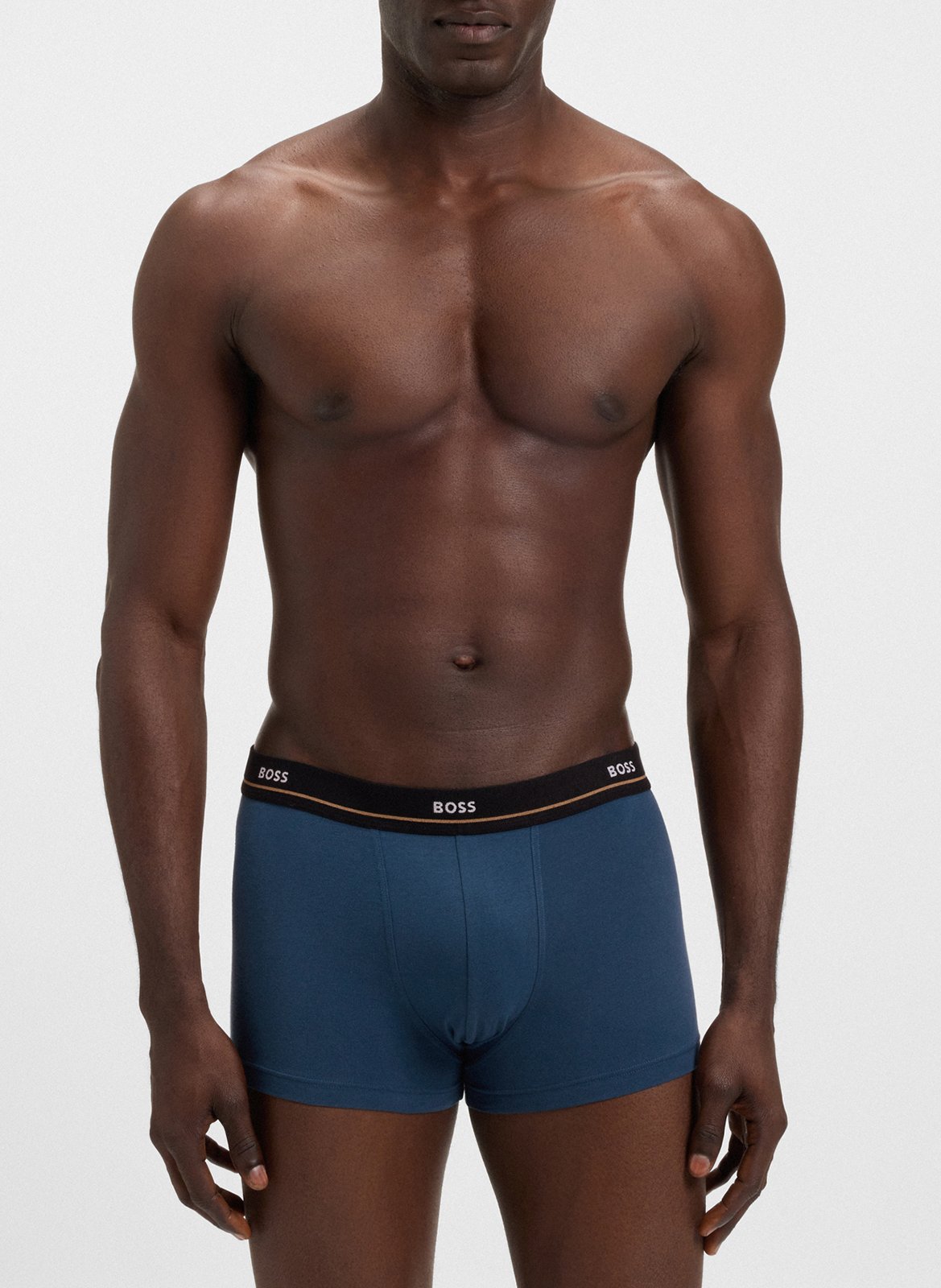 Pack of 5 mixed cotton boxers BOSS Multicolored