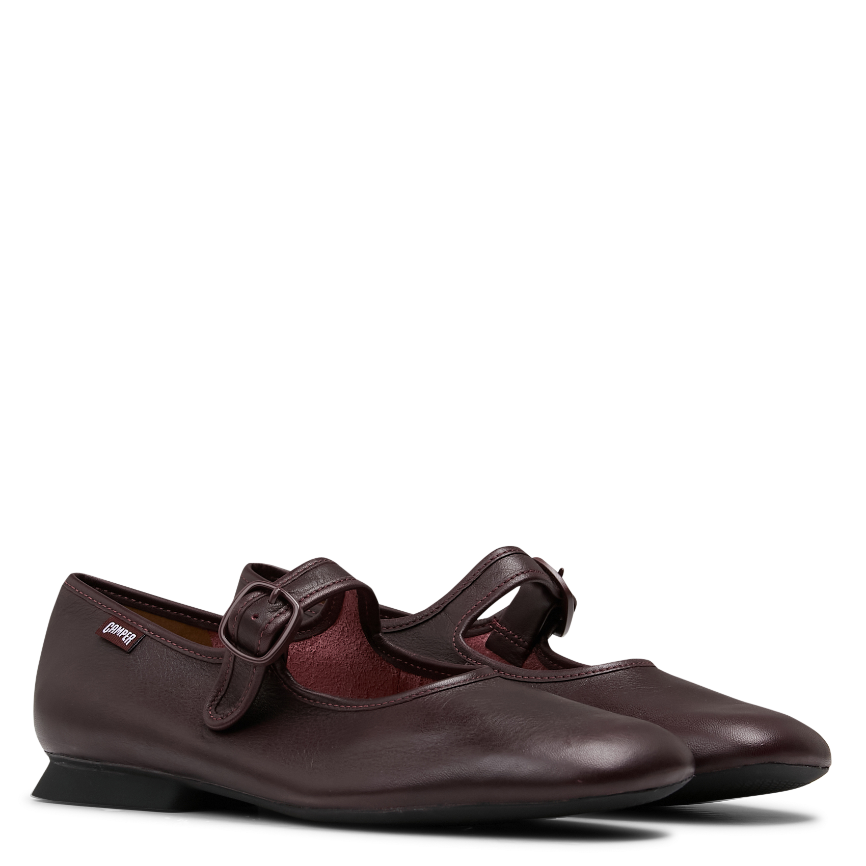 Ballerines en cuir CAMPER Rouge