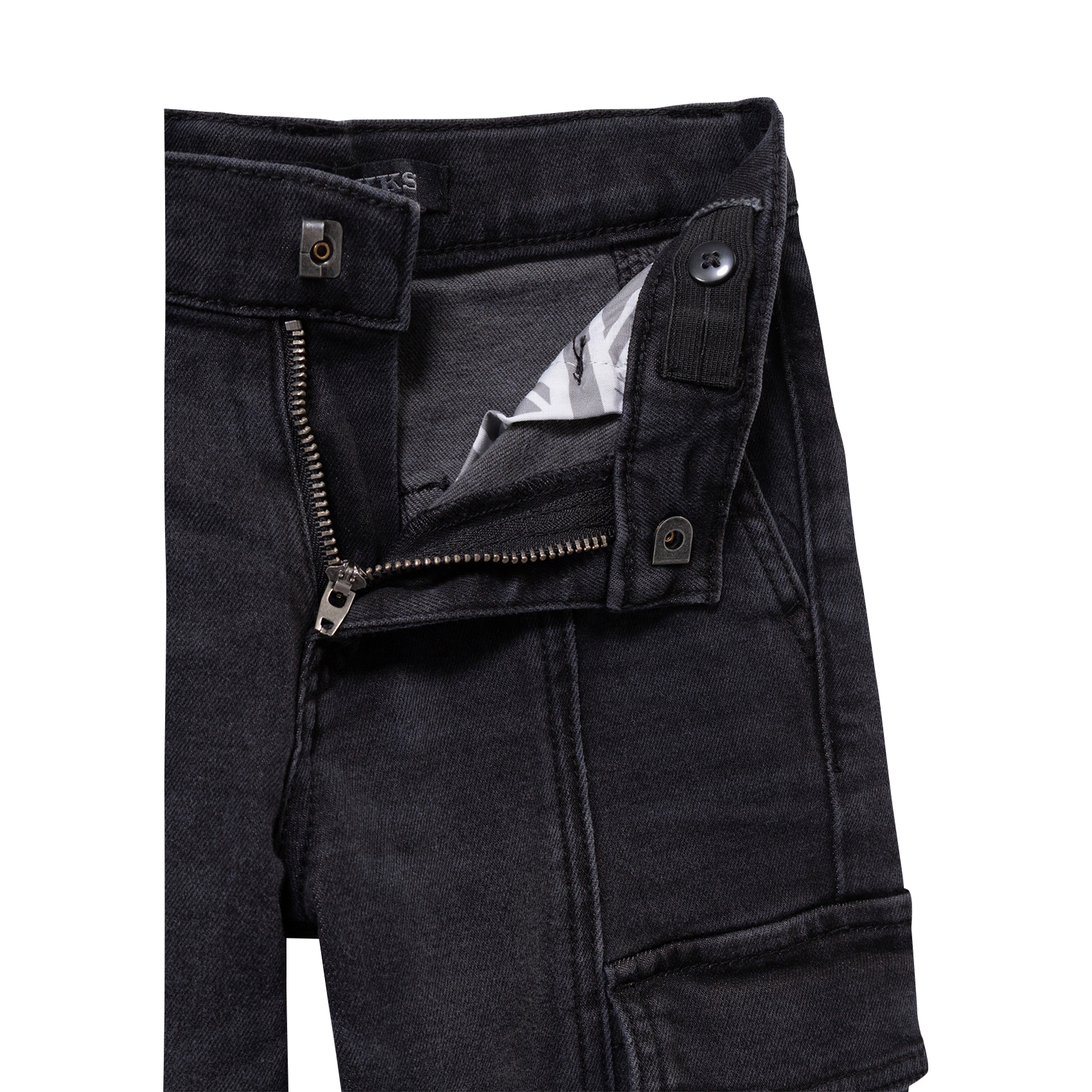 Jean battle en coton mélangé IKKS JUNIOR Gris