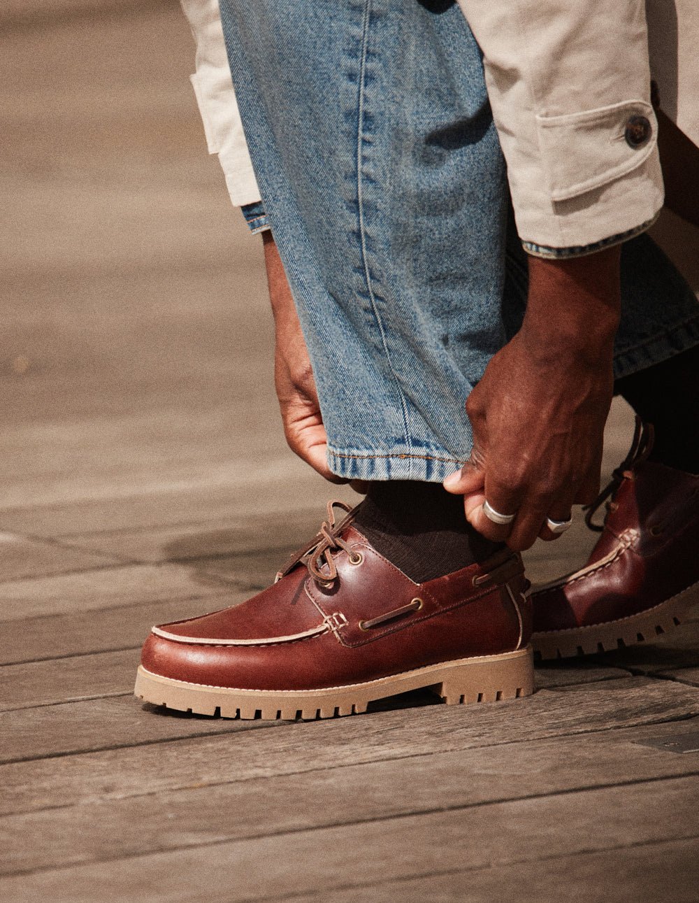 Boat shoes ODAJE EX. M.MOUSTACHE Brown