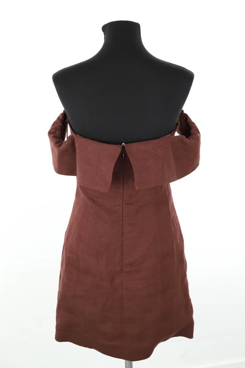 Linen dress SEZANE - Seconde main Brown