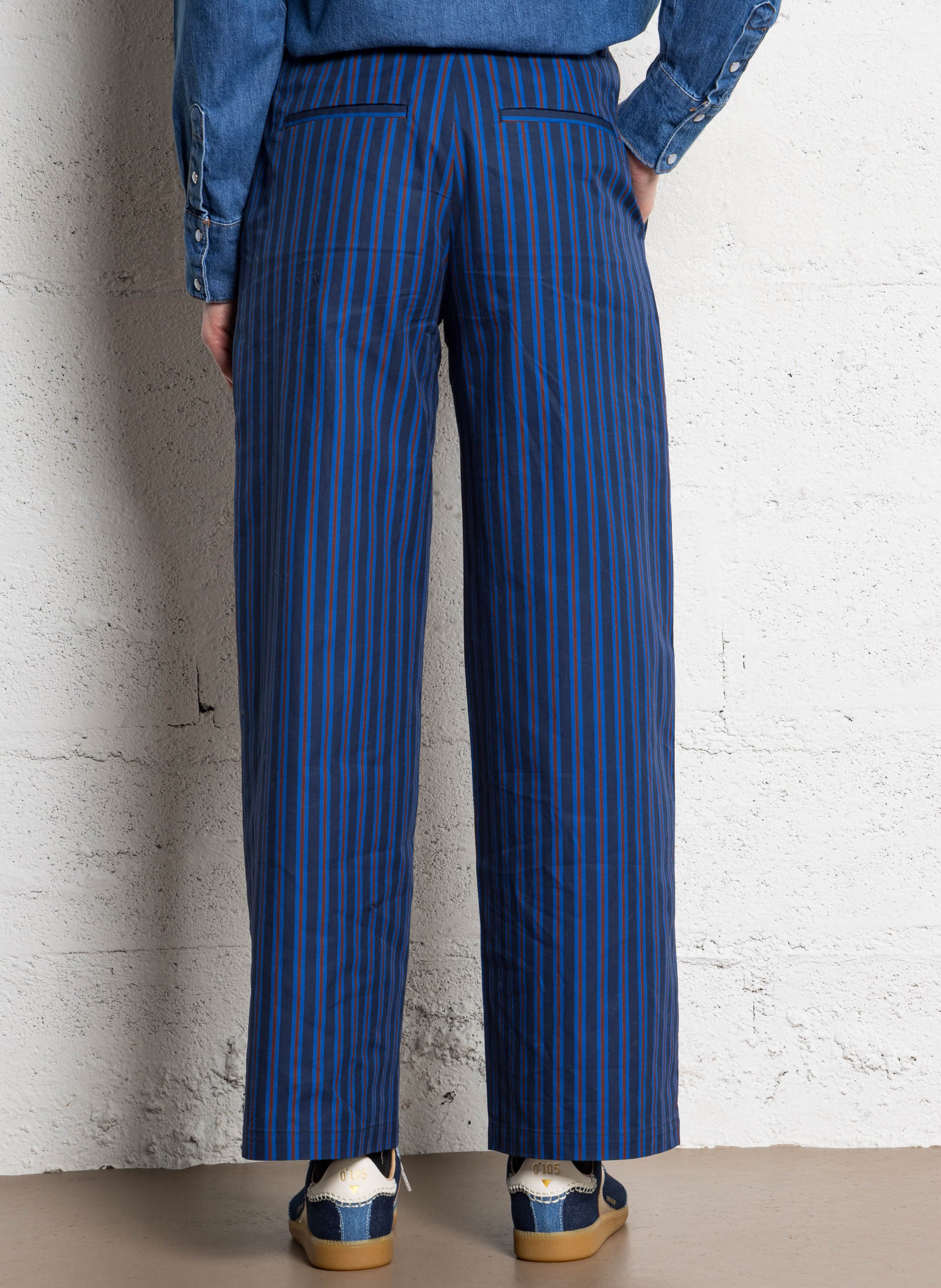 Wide cotton trousers  THE TINY BIG SISTER Blue