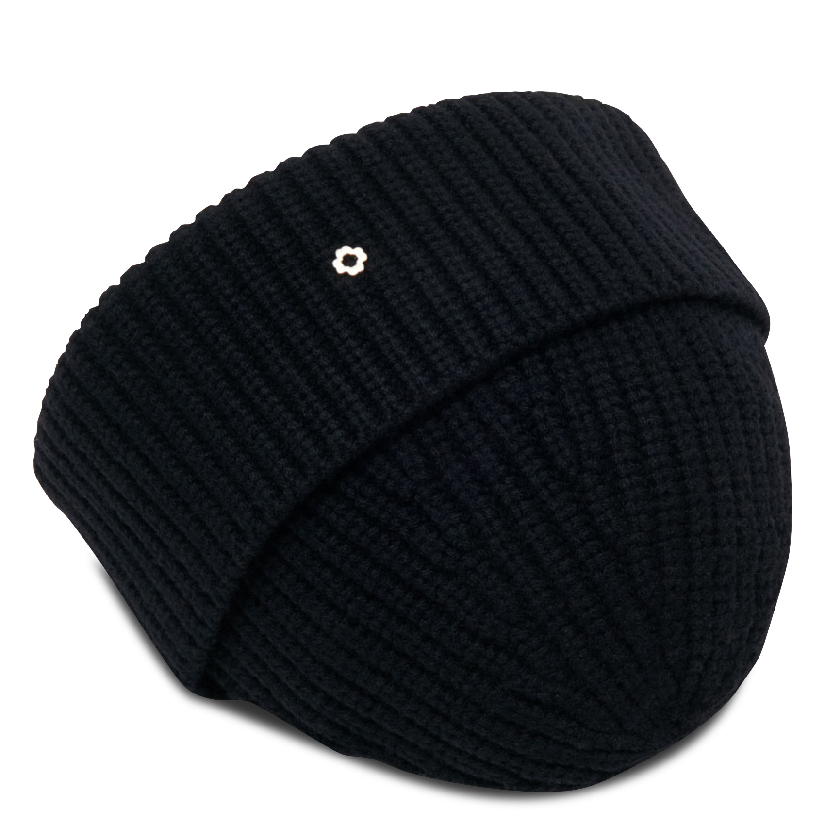 Bonnet en laine et cachemire MAJE Noir