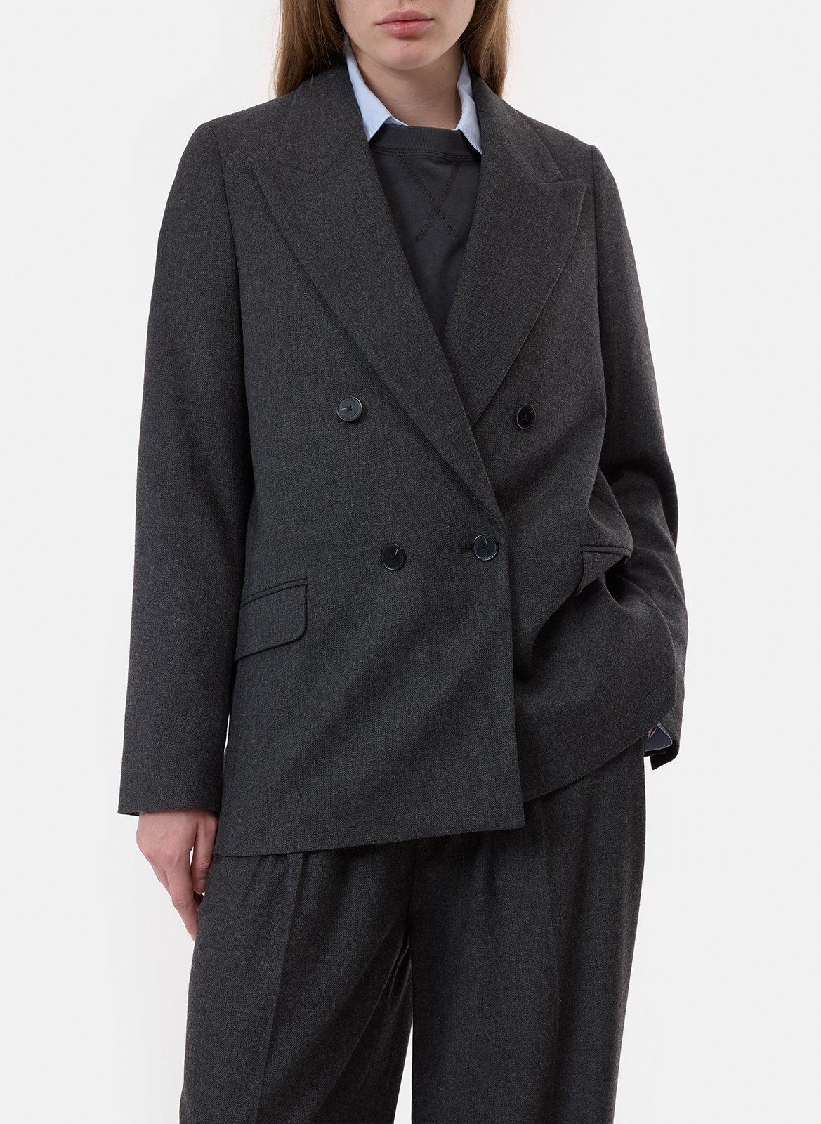 Veste de tailleur droite  CLOSED Gris