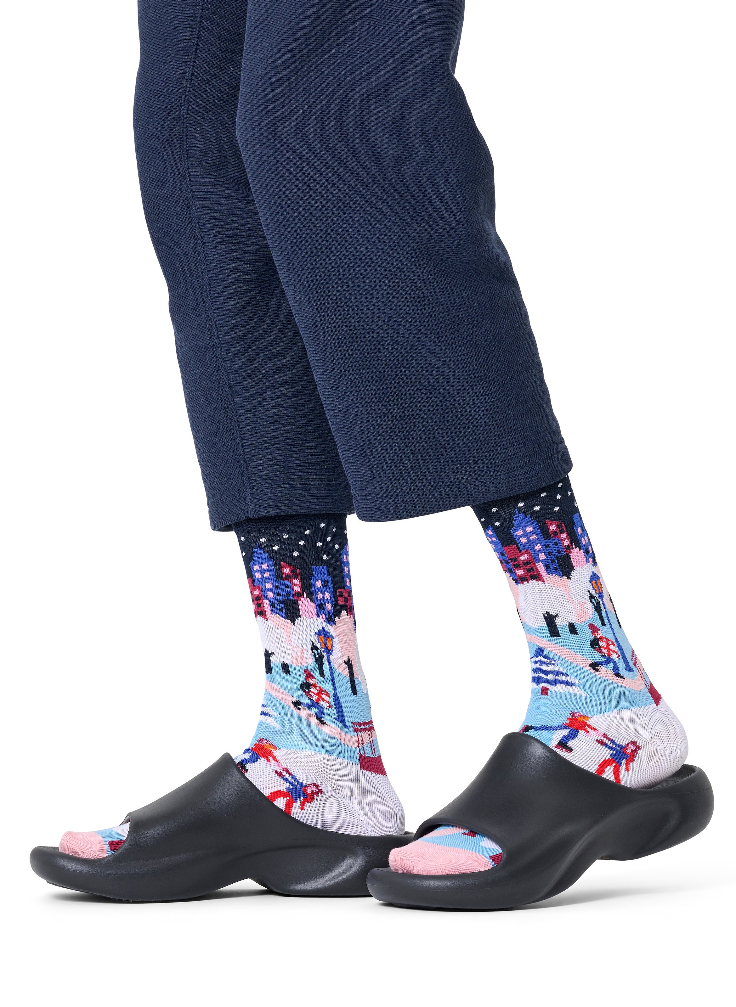 Socken aus Baumwoll-Mix mit Print HAPPY SOCKS Blau