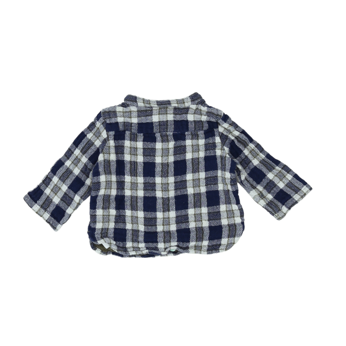 Blue baby shirt - 6 months BONTON - Seconde Main Blue