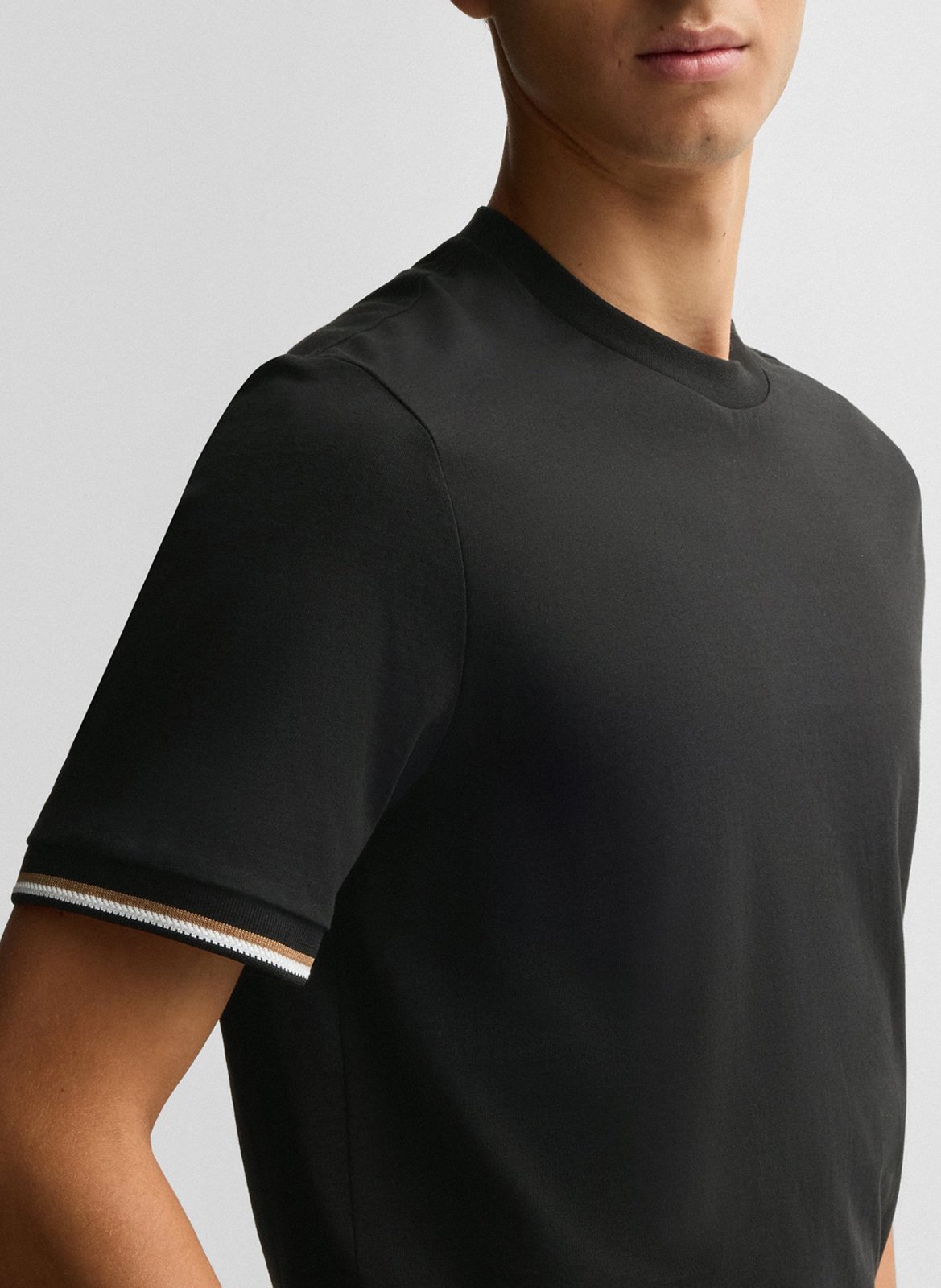 Camiliday round-neck sleeveless cotton top BOSS Black