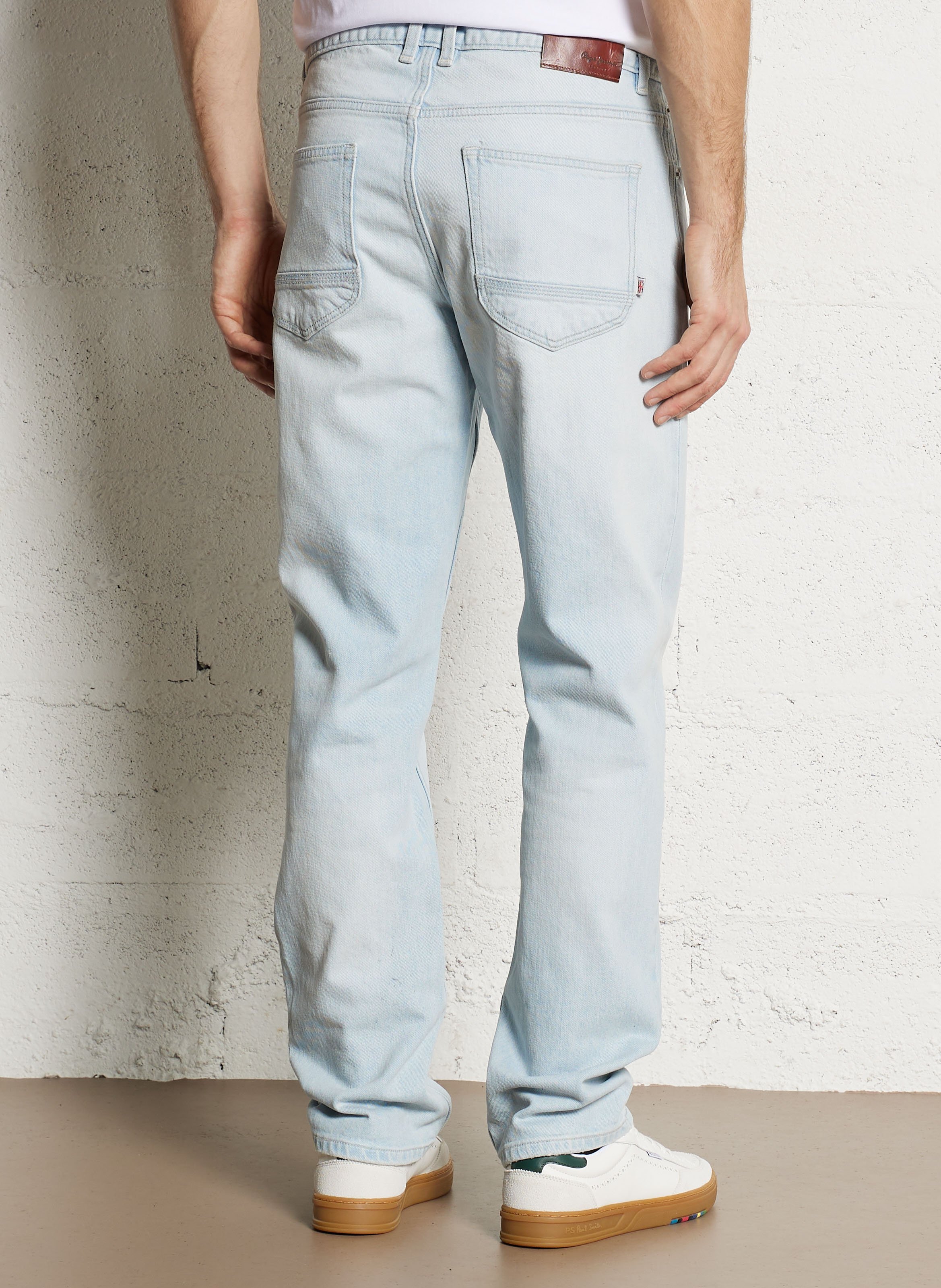 High-rise plain straight jeans PEPE JEANS Blue