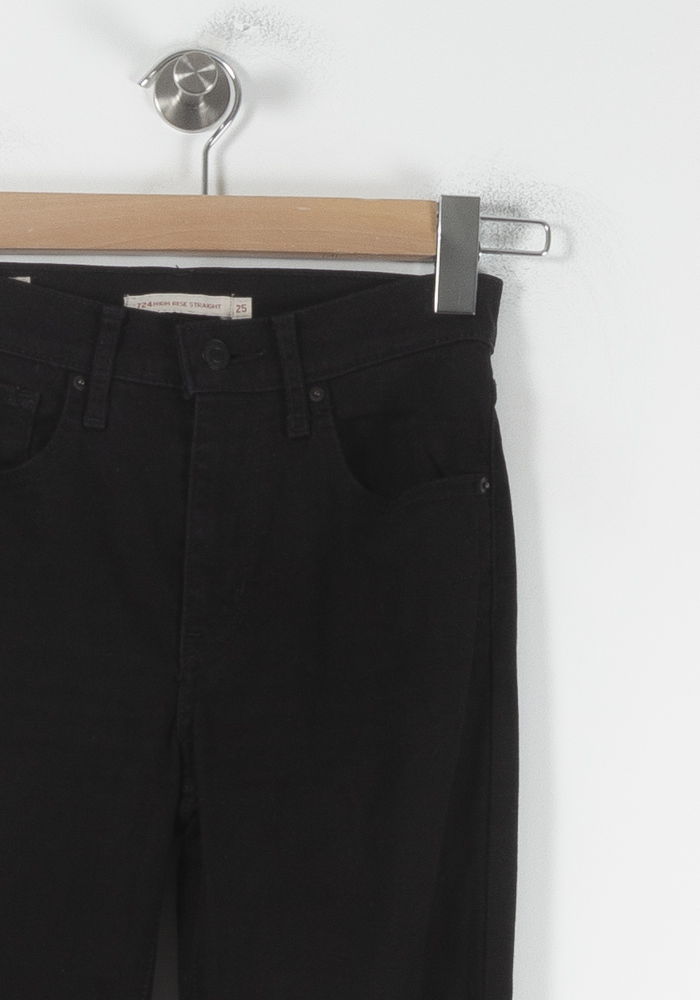 Cropped slim jeans with studs LEVI'S - Seconde main Black