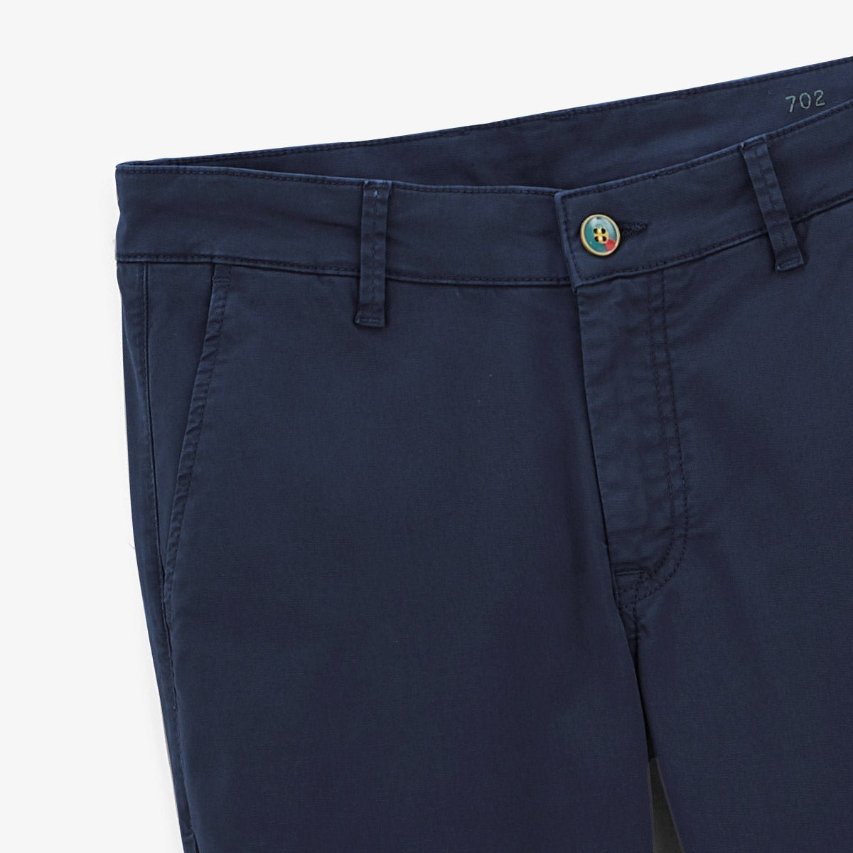 Pantalon chino coupe droite SERGE BLANCO Bleu