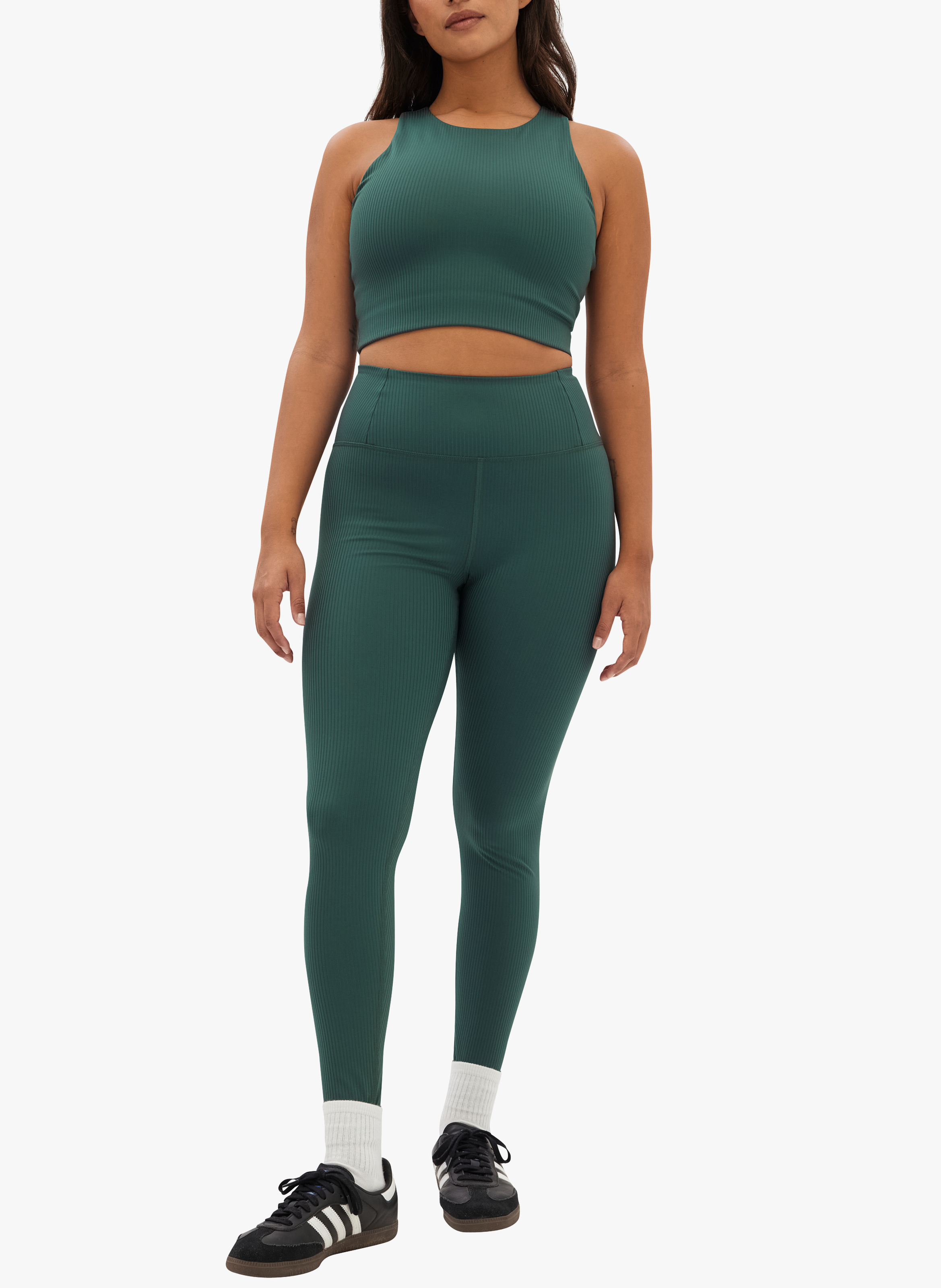 Ribbed sports leggings GIRLFRIEND COLLECTIVE Green
