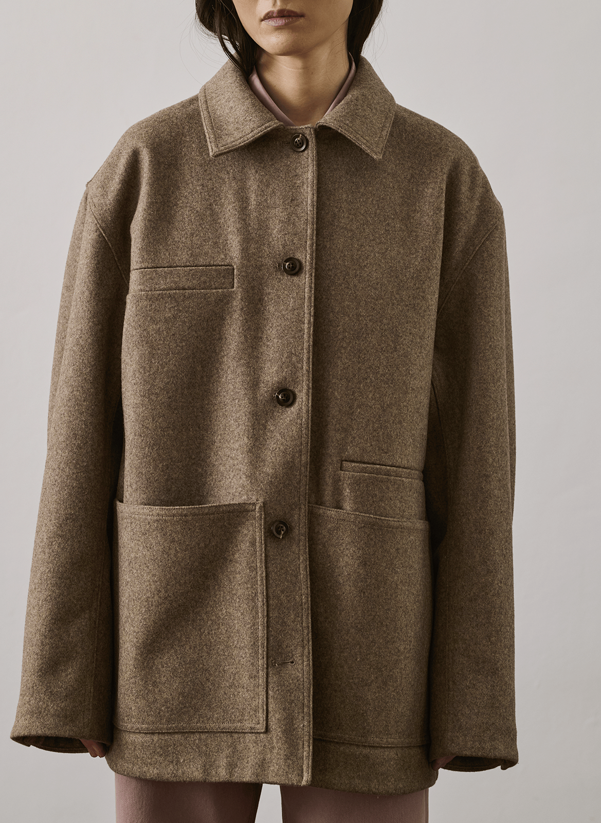 Baumwoll-Blazer SOEUR Braun