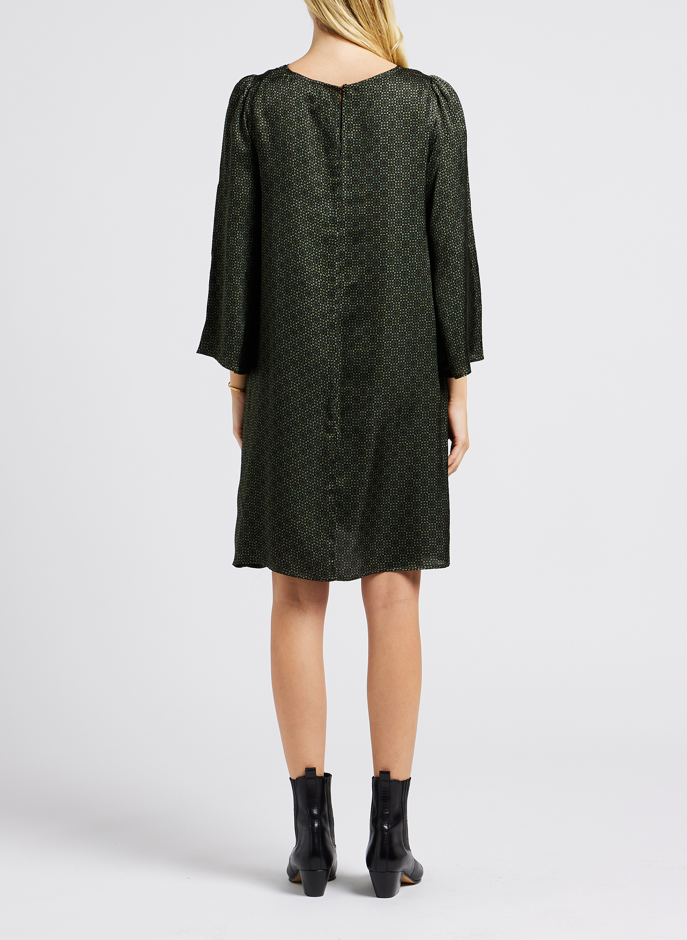 Robe col rond imprimée GRACE ET MILA Vert