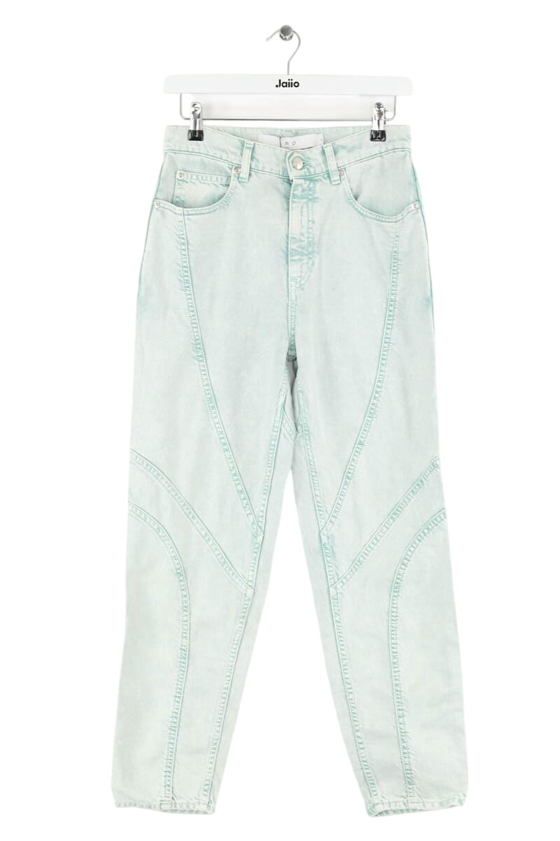 Cropped slim jeans with studs IRO - Seconde Main Blue