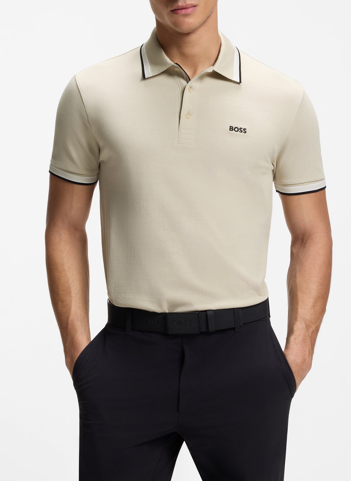 Polo regular fit en coton BOSS