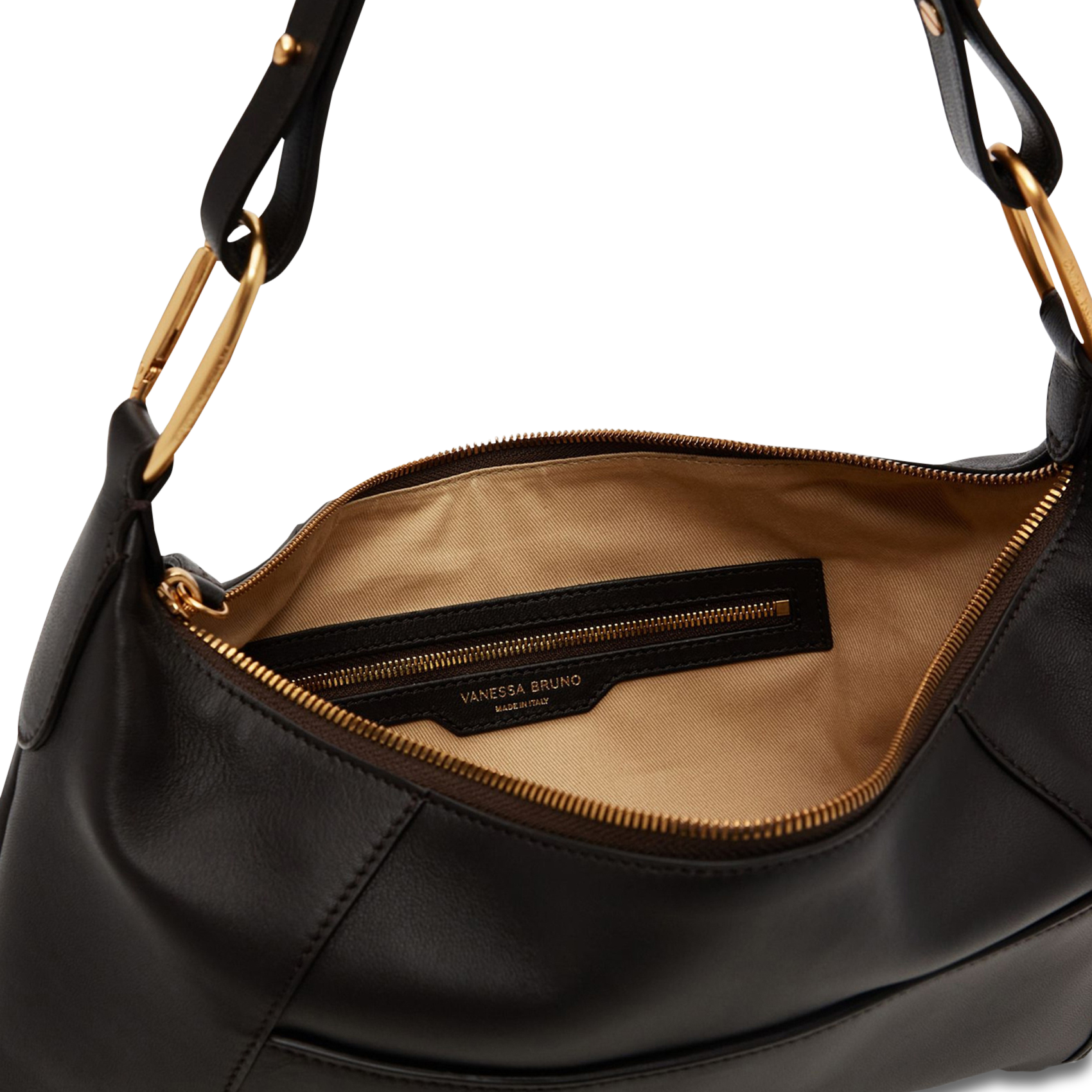 Bolso al hombro de piel VANESSA BRUNO Marron