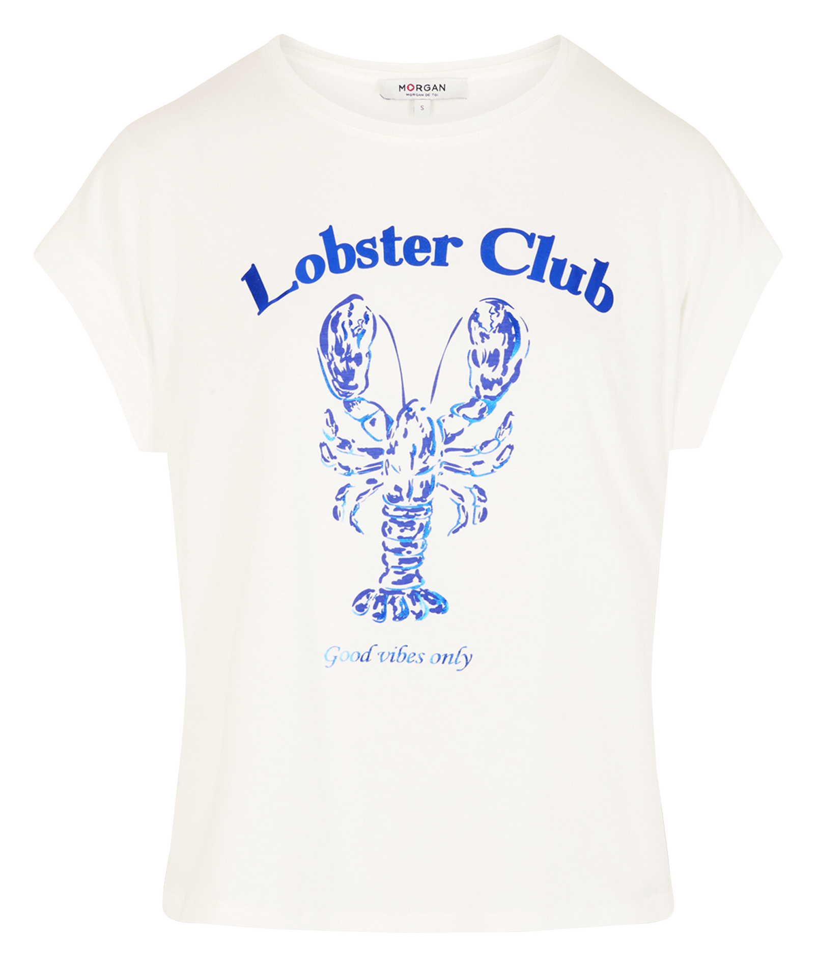 Tee-shirt manches courtes imprimé MORGAN Blanc