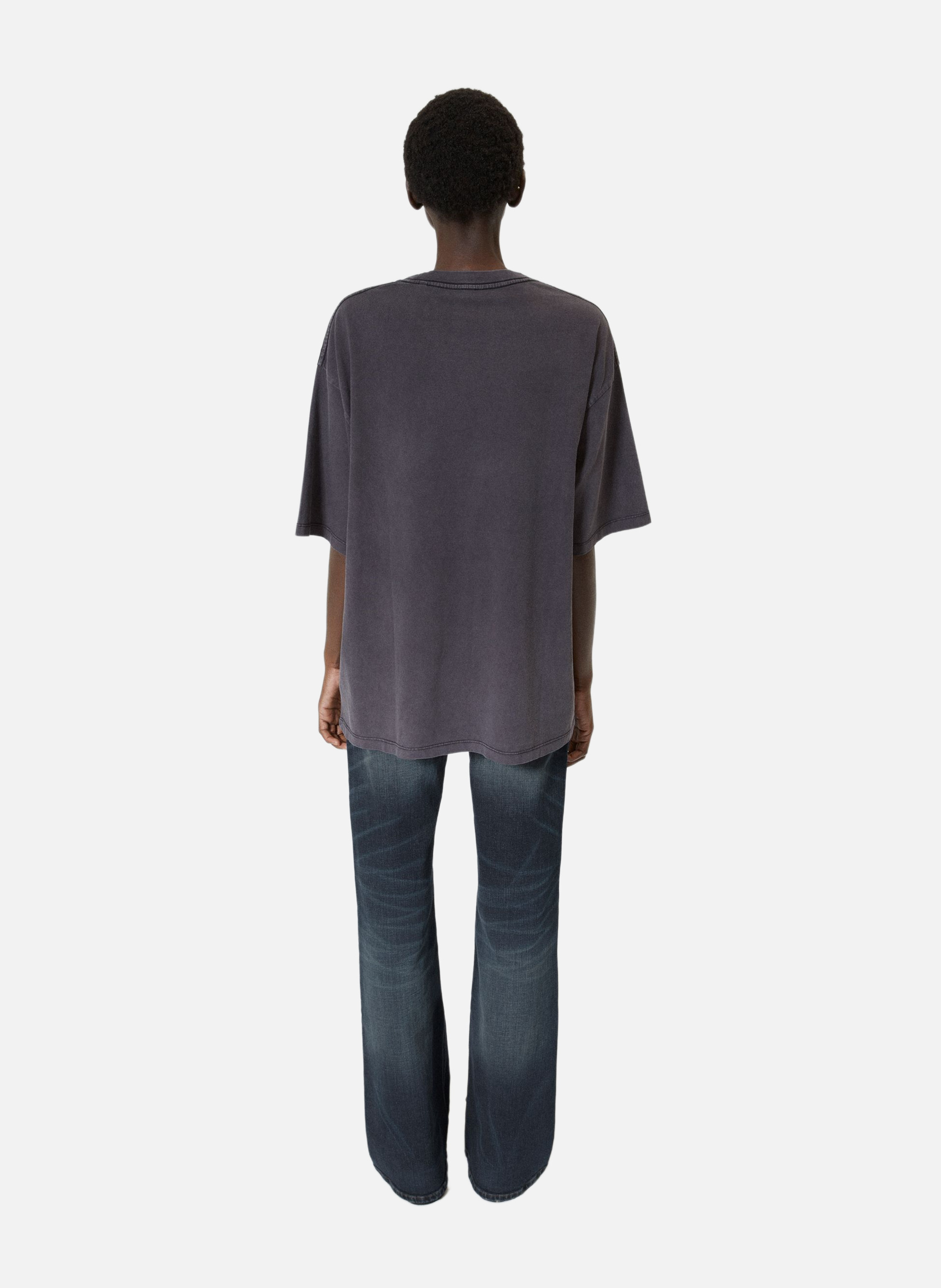 Oversized T-shirt with screen printing THE KOOPLES Black