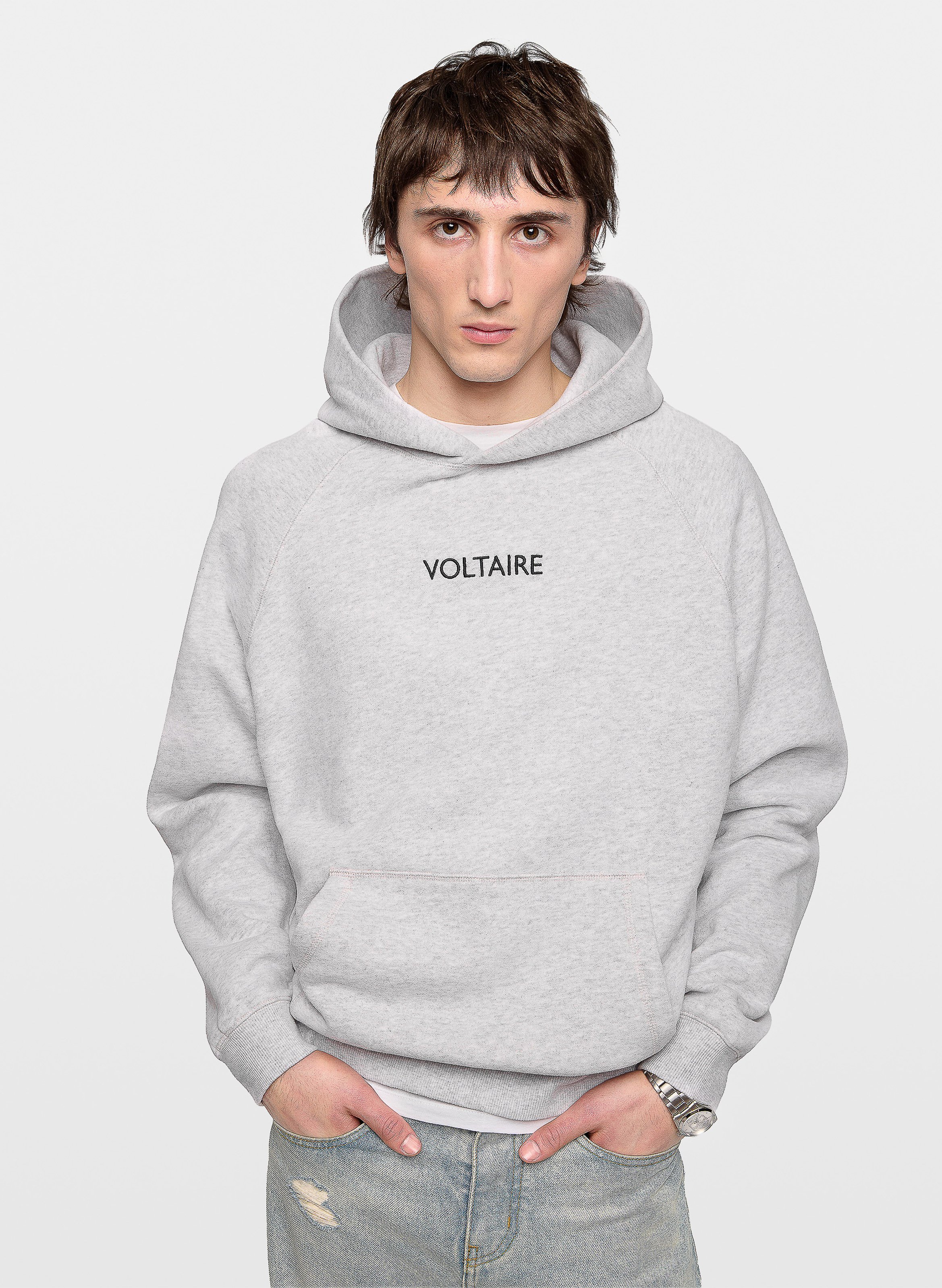 Cotton-mix round-neck sweatshirt ZADIG&VOLTAIRE Grey
