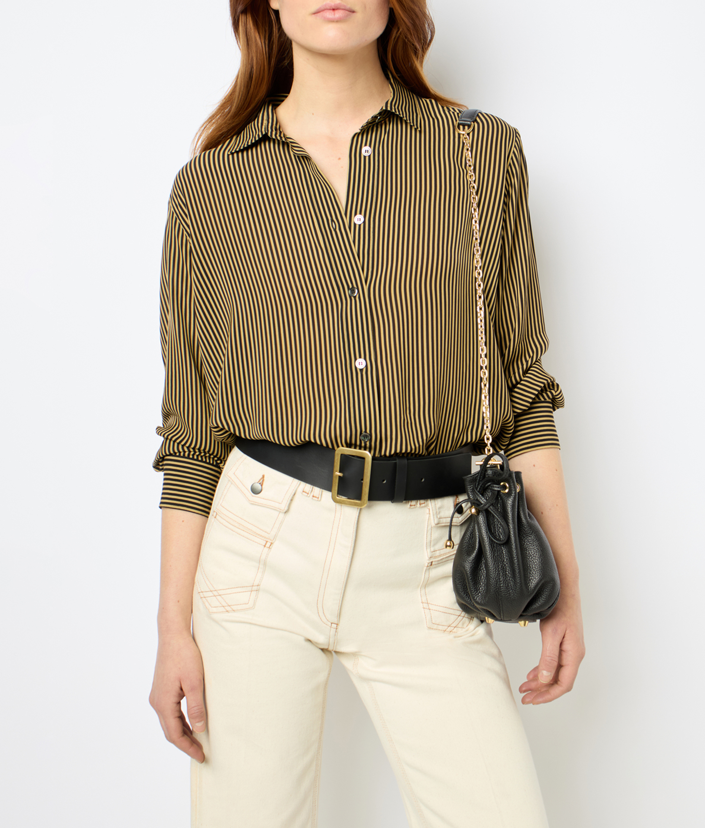 Sac bandoulière mini en cuir GERARD DAREL Noir