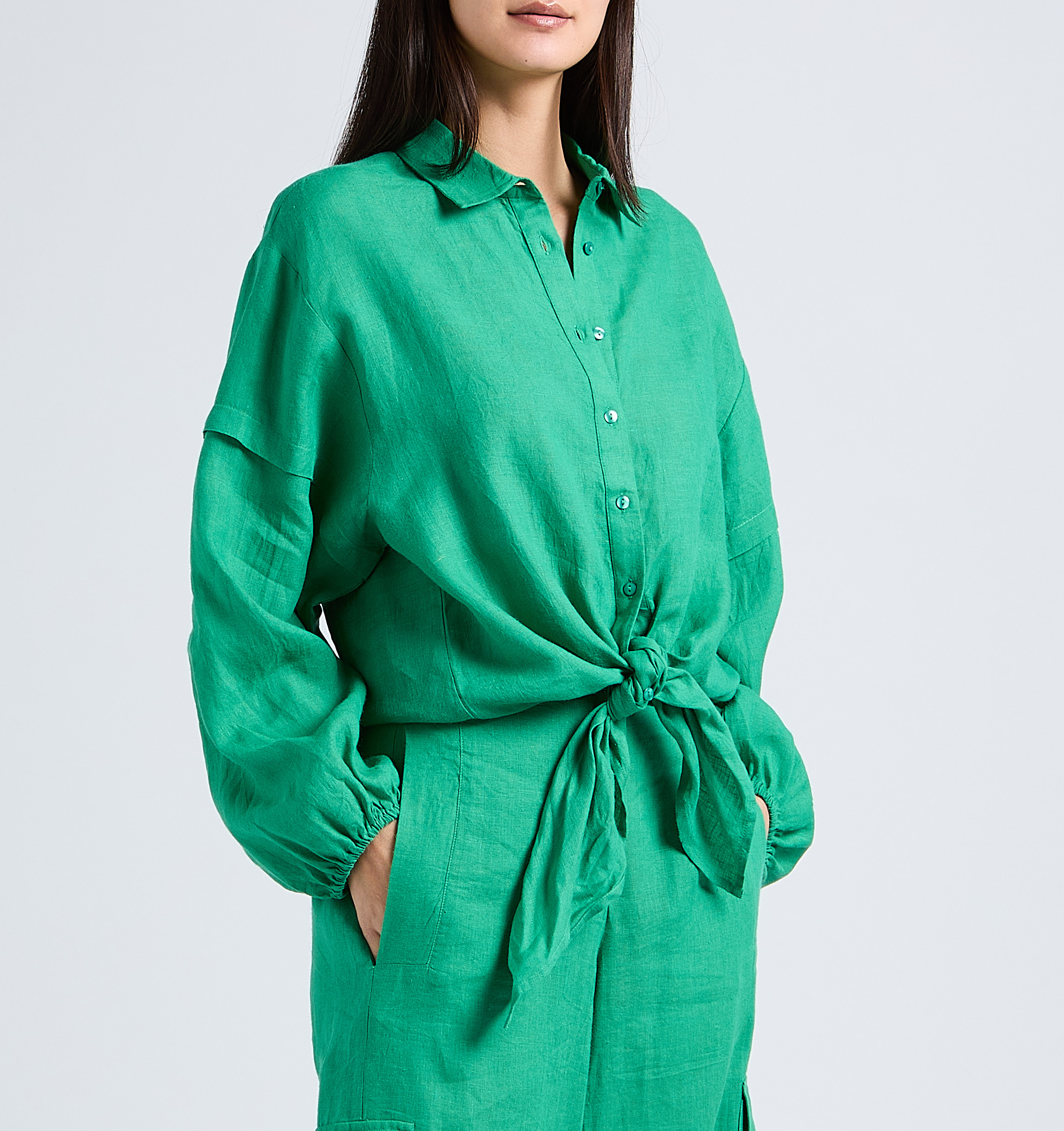 Camisa holgada de lino MES DEMOISELLES